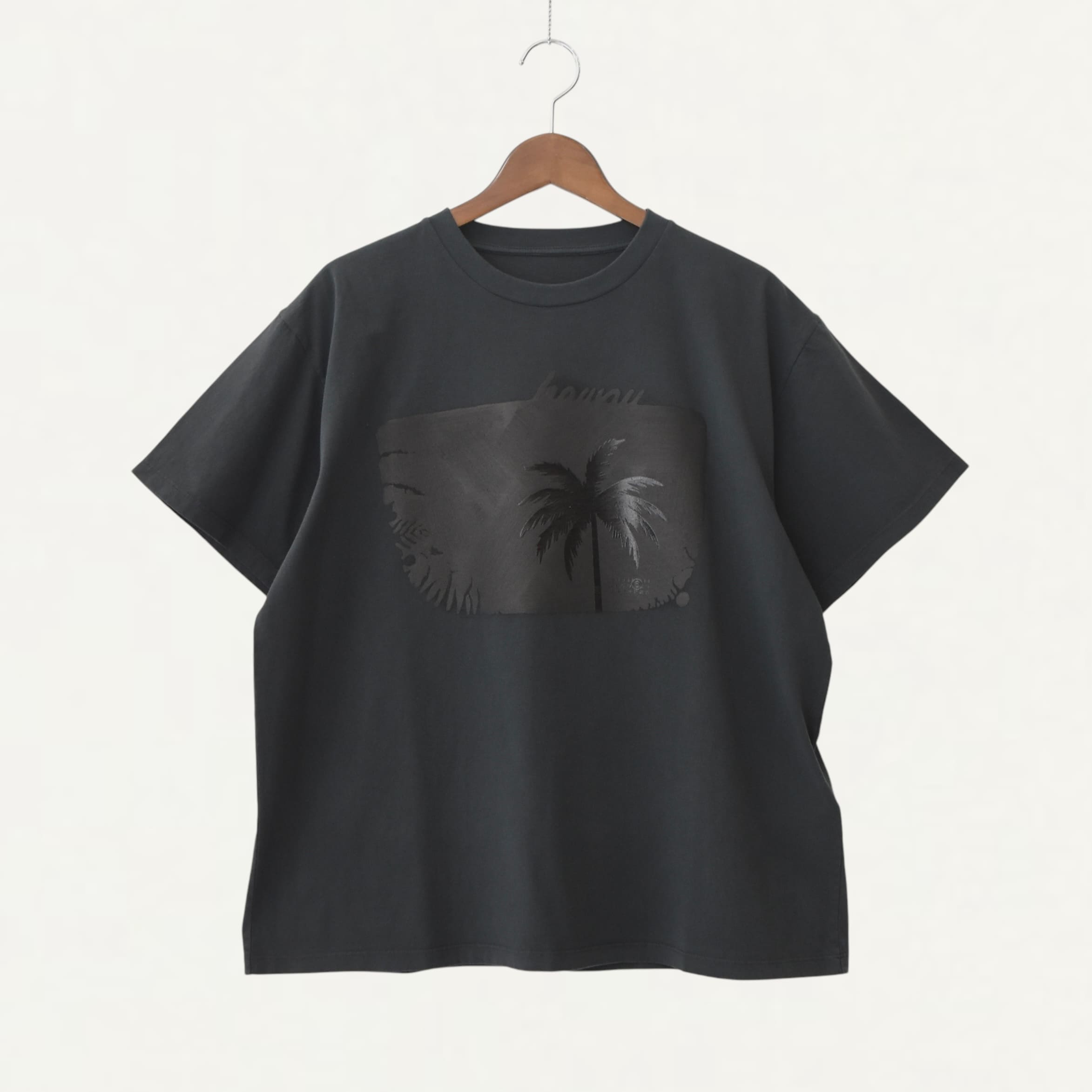 MM6 MAISON MARGIELA Palm Tree Painted S/S Tshirts Black[SH2GC0019]