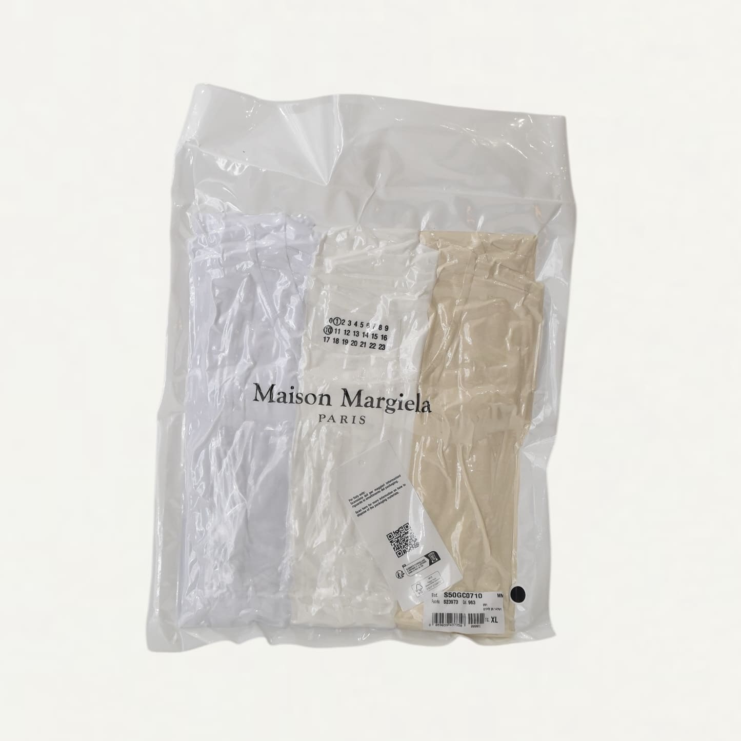 Maison Margiela 3-pack organic jersey T-shirts White[S50GC0710]