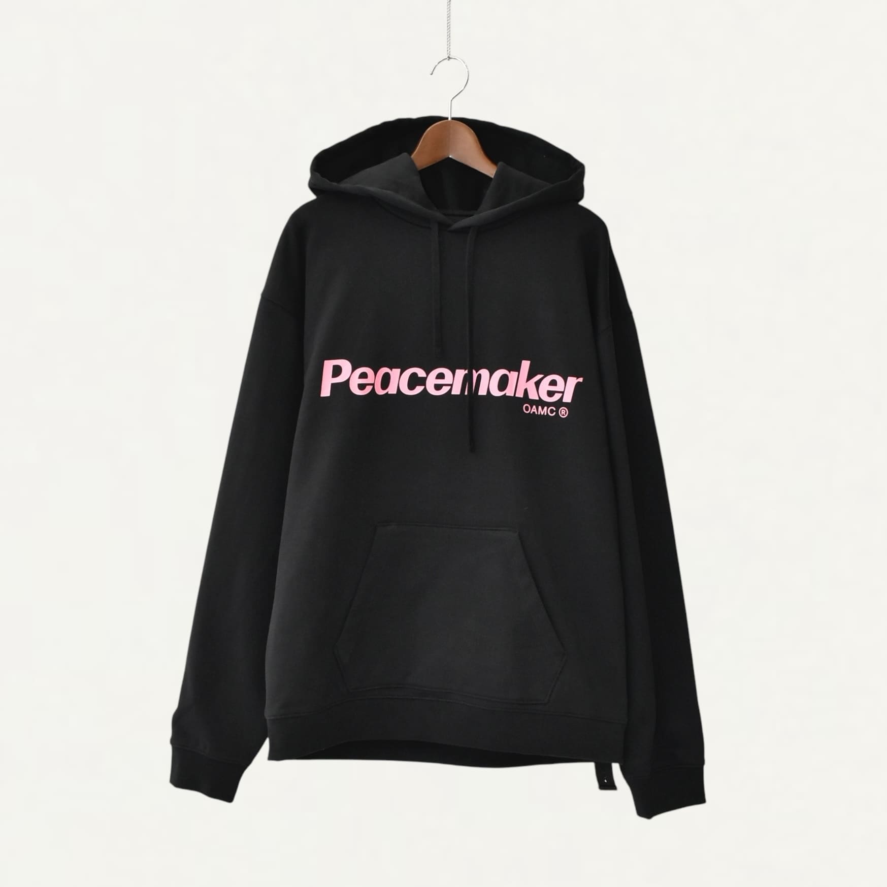 OAMC Peacemaker Flower Loose Fit Hoodie Black[PCM1OH01GFT00]