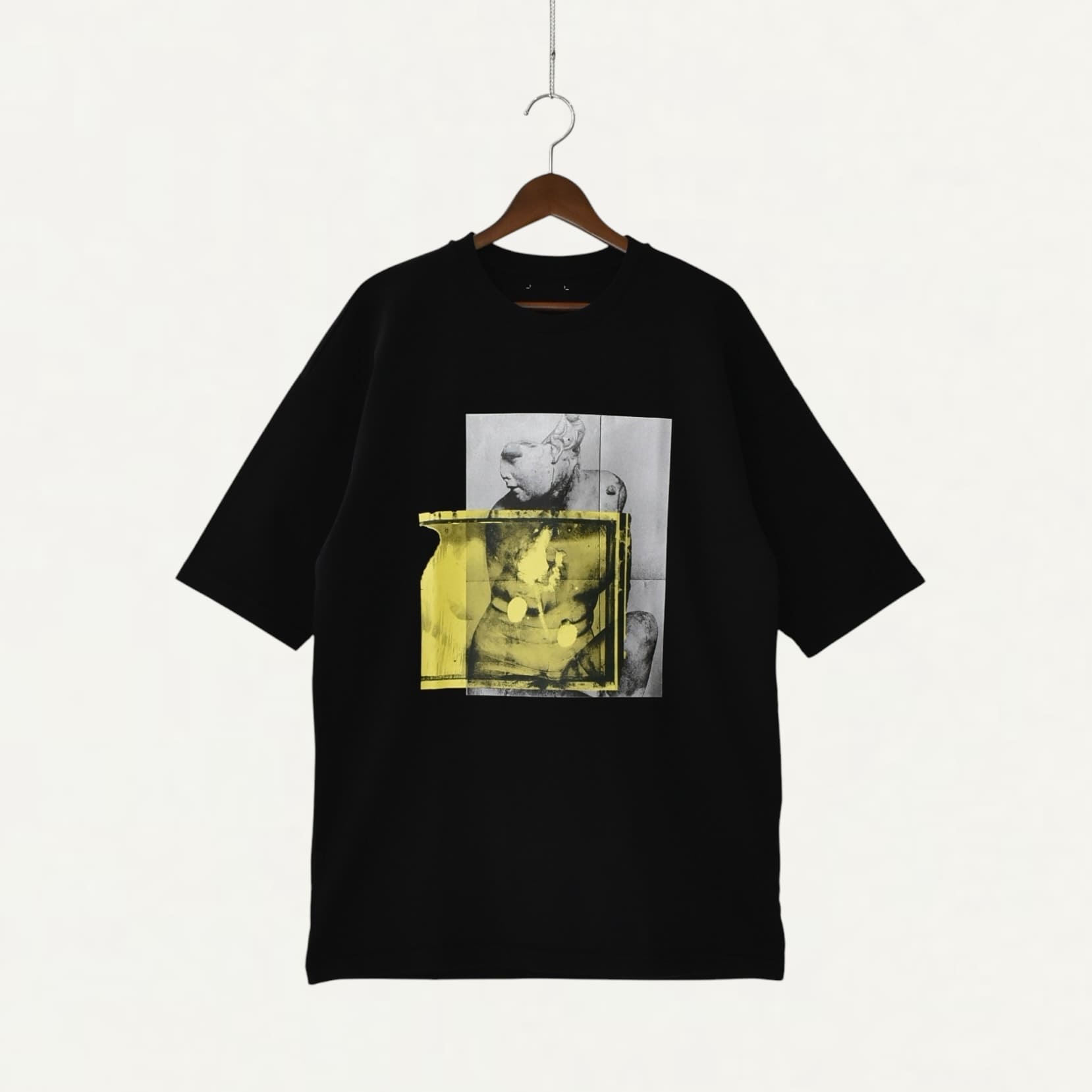 OAMC Loose Fit Tee Black With Print On Front[OA5SMH01DPJE5]