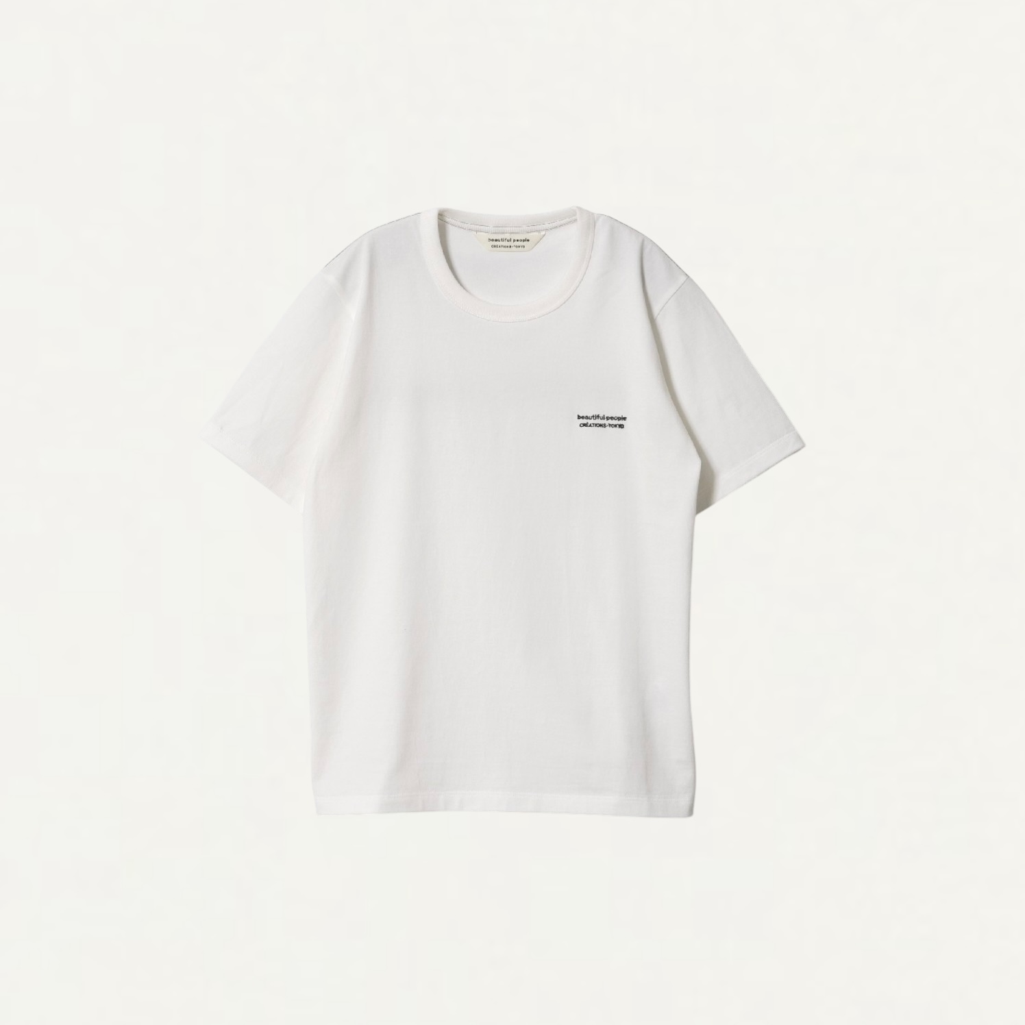 beautiful people 60/3 jersey outline logo T off white[153100320001]