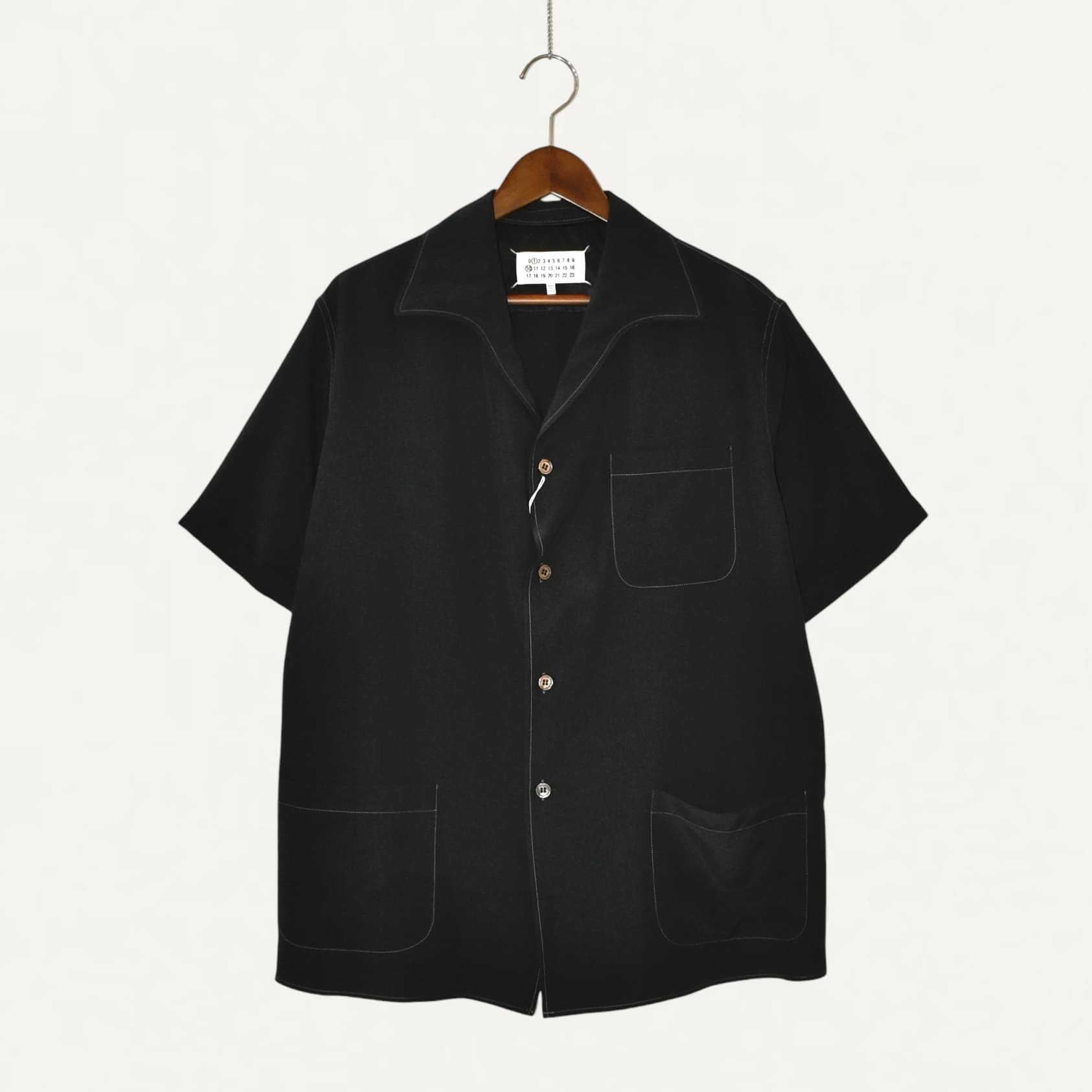 Maison Margiela Short-sleeve shirt Black[S50DR0009]