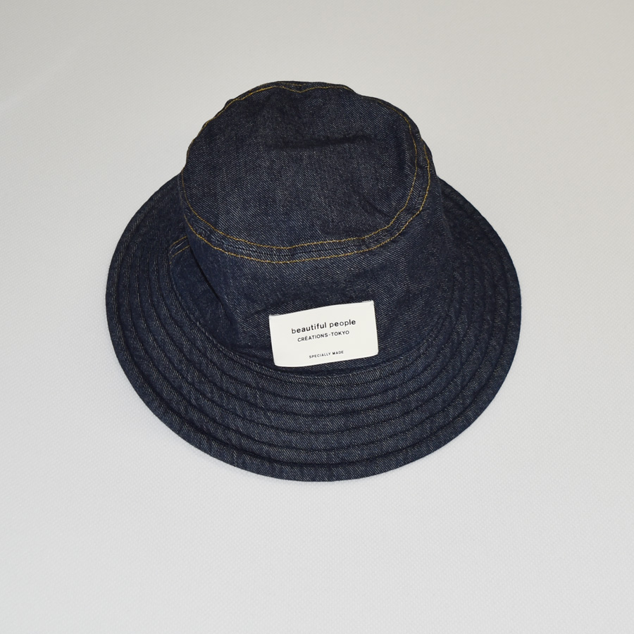 beautiful people DENIM BUCKET HAT[1315511943-LONG WASH]