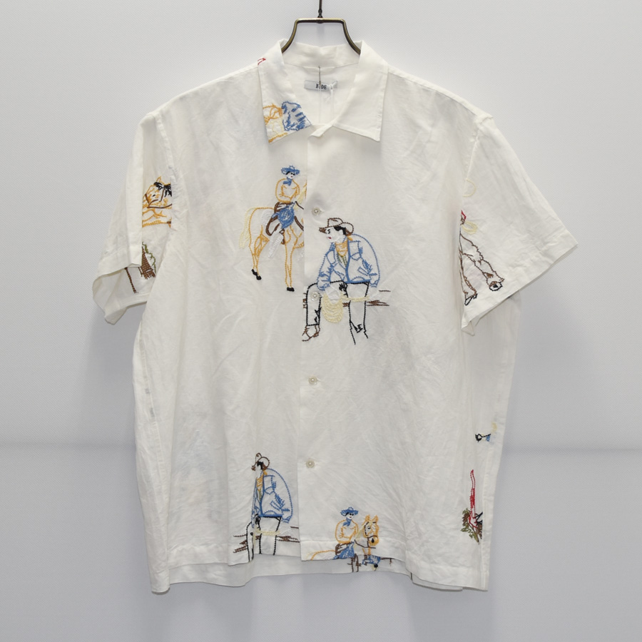BODE EMBROIDERED BUCKAROO SS SHIRT[23SH076]