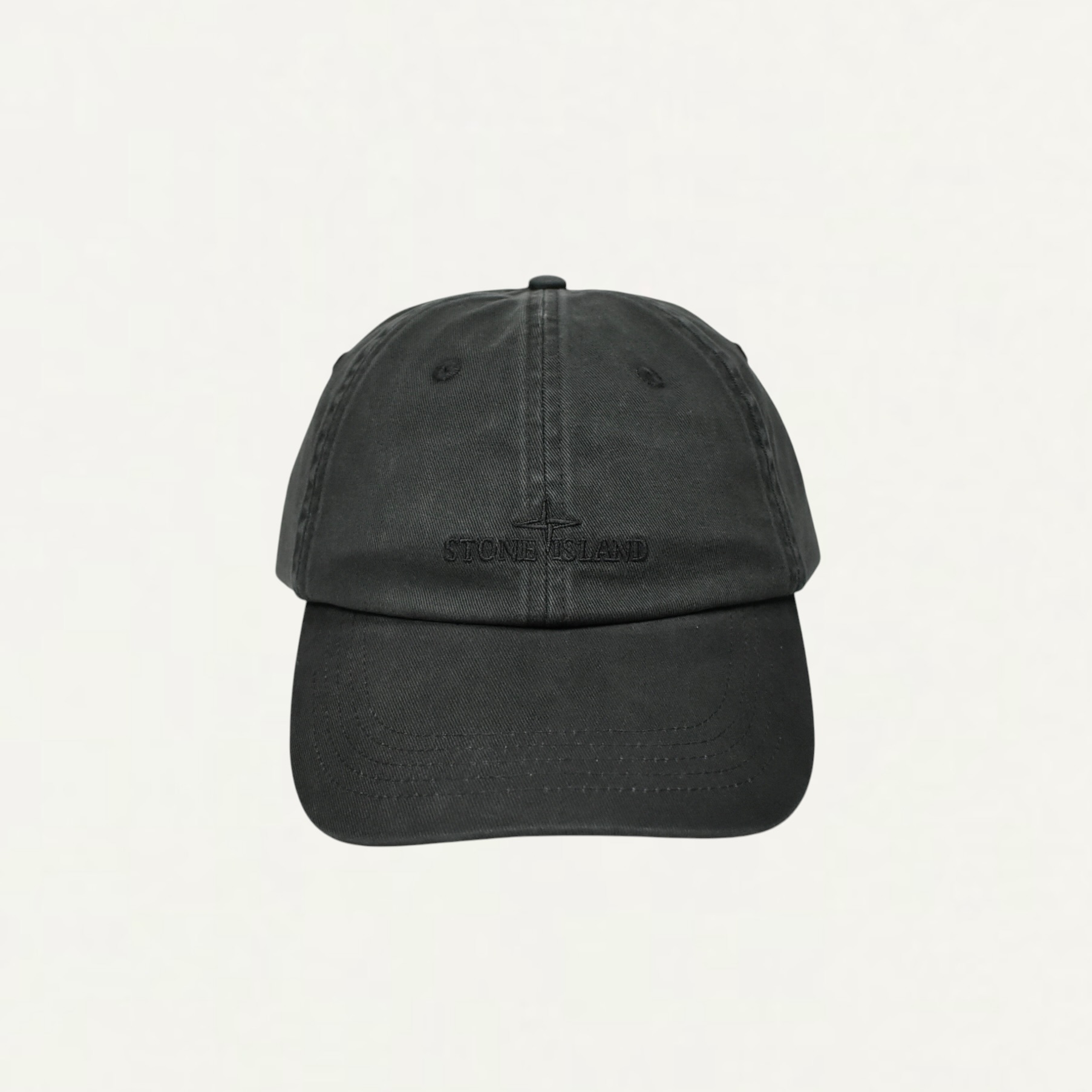 STONE ISLAND 9100007 BRUSHED COTTON GABARDINE HAT Baseball cap with logo embroidery [S15-91000-07]