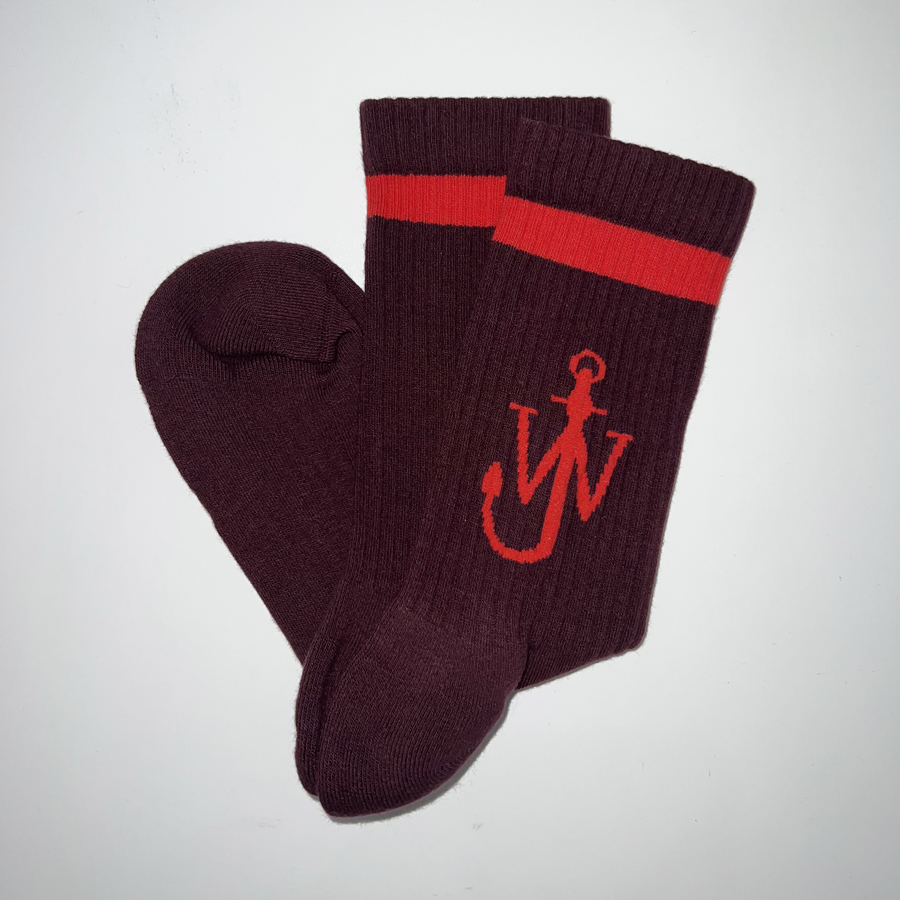 JW ANDERSON ANCHOR STRIPE SOCKS[592-10089035-799]