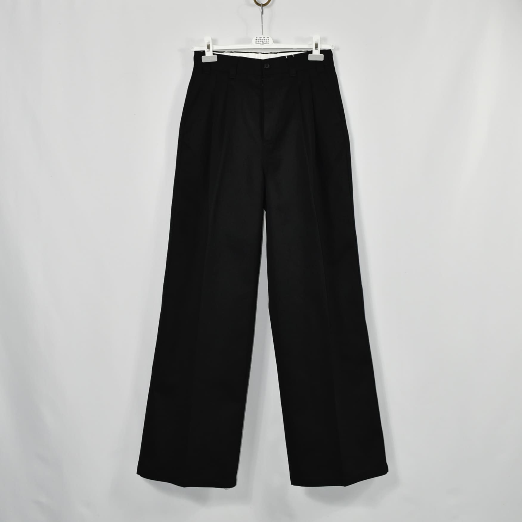 Maison Margiela スケーターチノトラウザーズ ブラック[S50KA0652]