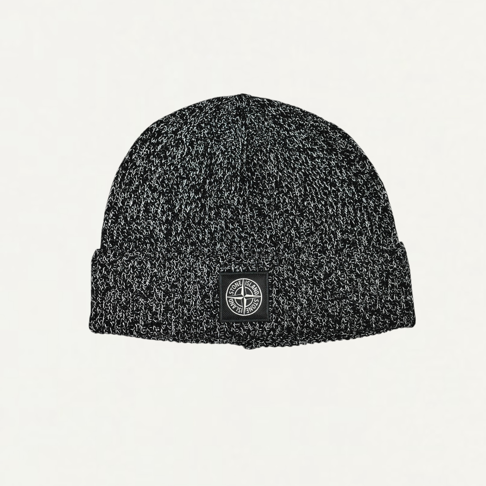 STONE ISLAND N100001 KNIT REFLECTIVE Beanie with reflective coating and Compass patch[K2S15N100001]