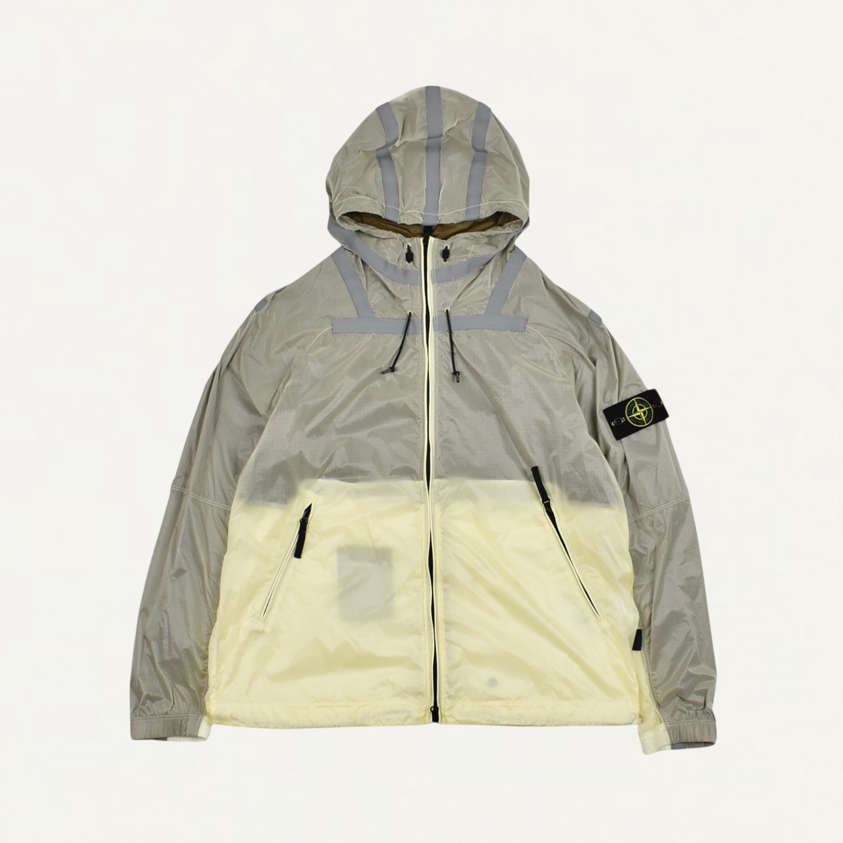 STONE ISLAND Q100008 RIPSTOP LIGHT HT NYLON Light hooded jacket with anti-drop and reflective details[K2S15Q100008]