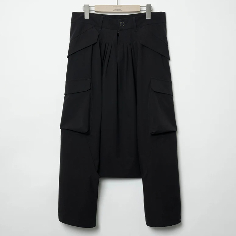 FUMITO GANRYU Mixture sarrouel tech pants[Fu10-Pa-04-BK]