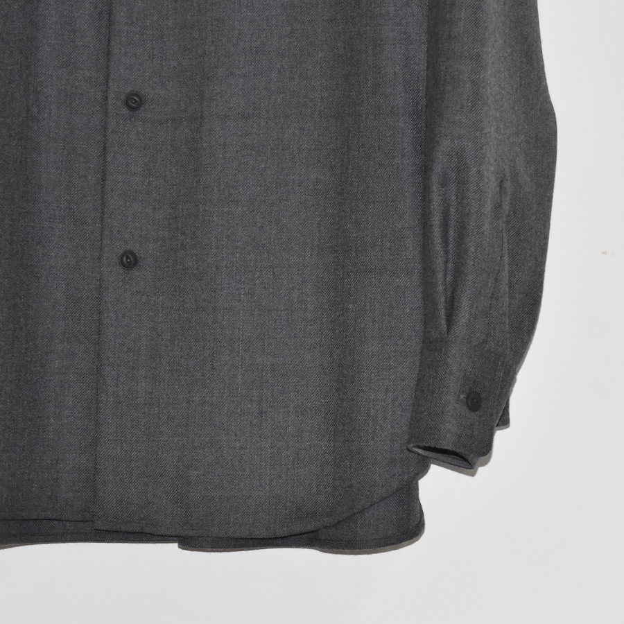FUMITO GANRYU Watteau pleated wool shirt[Fu10-Sh-02]