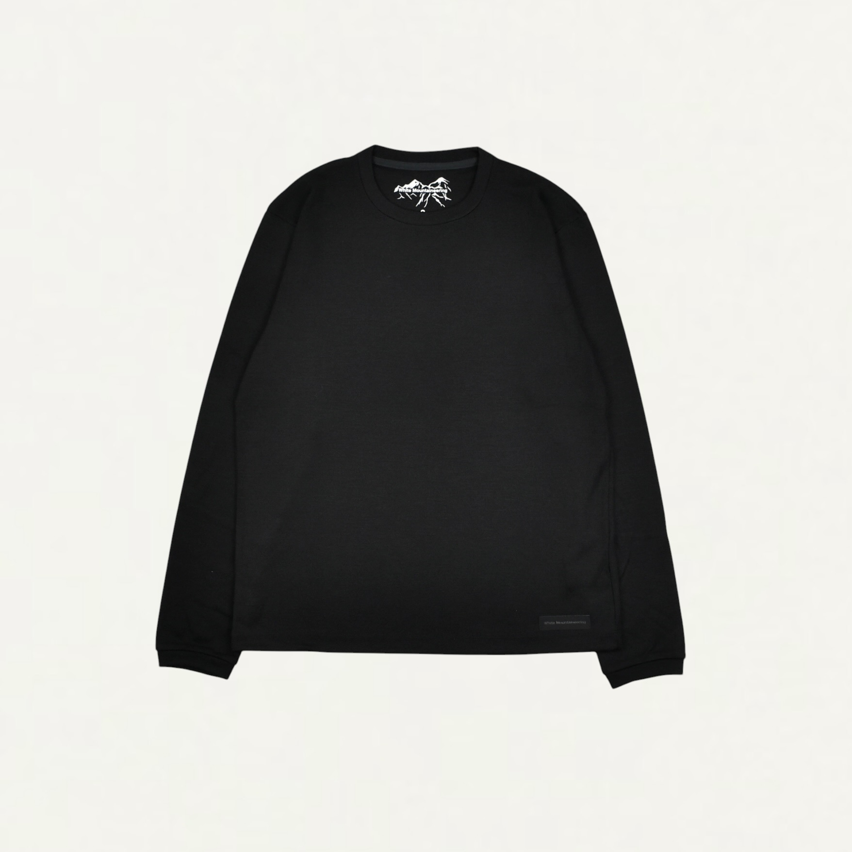 White Mountaineering CREW NECK LONG SLEEVE T-SHIRT BLACK[WM2673508]