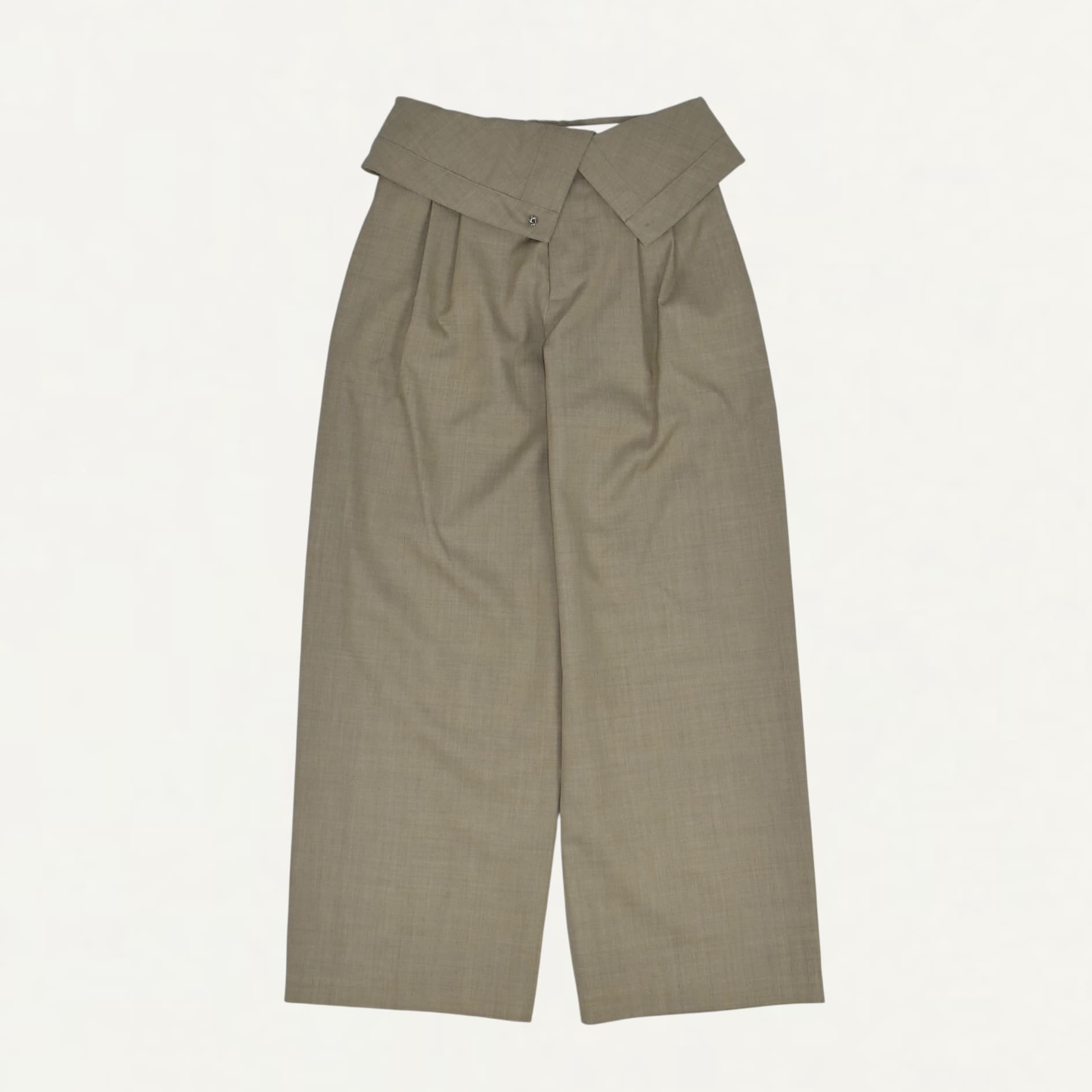 JW ANDERSON FOLD OVER TAILORED TROUSERS MELANGE[TR0414-PG1821]