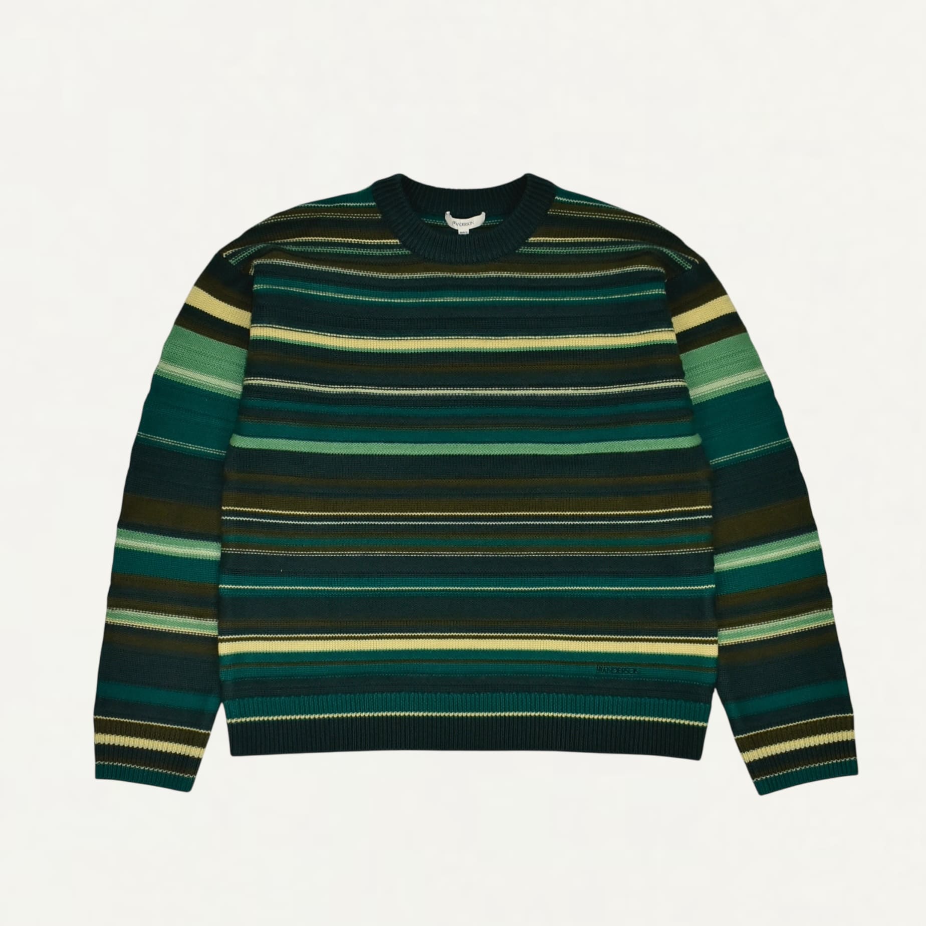 JW ANDERSON MULTI STRIPE JUMPER GREEN/MULTI[KW1432-YN0008]
