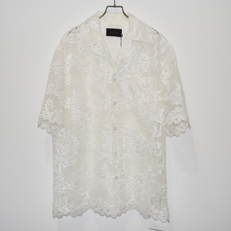 SIMONE ROCHA RELAXED SHORT SLEEVE SHIRT[5181-WHT]