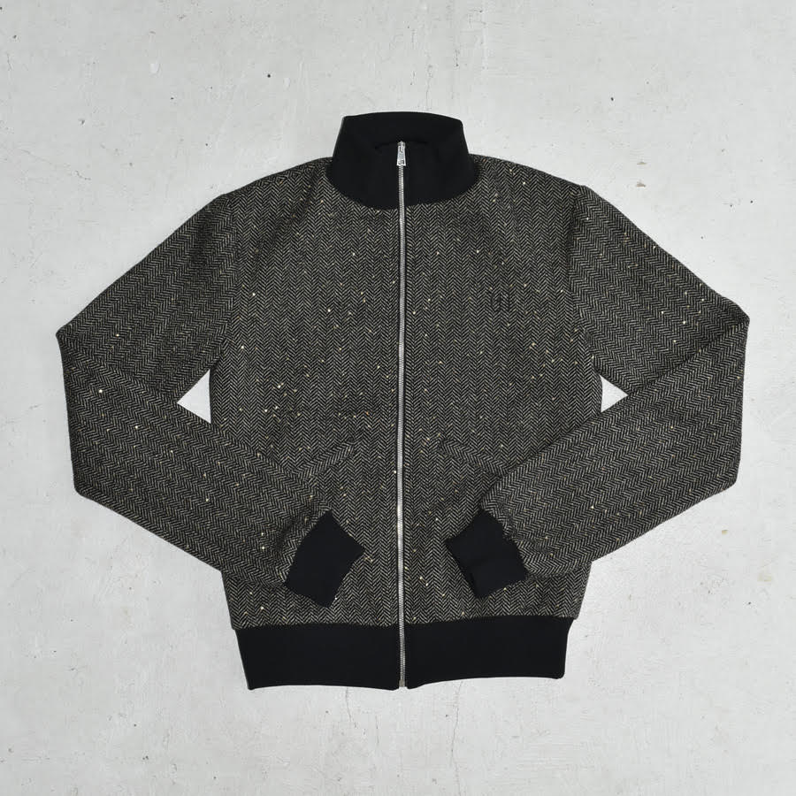WINNIE ZIP UP PAILLETTES JACKET [BLACK/SAND]