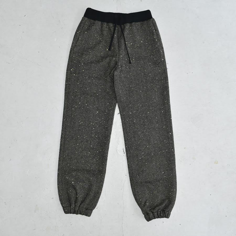 WINNIE PAILLETTES SWEATPANTS [BLACK/SAND]