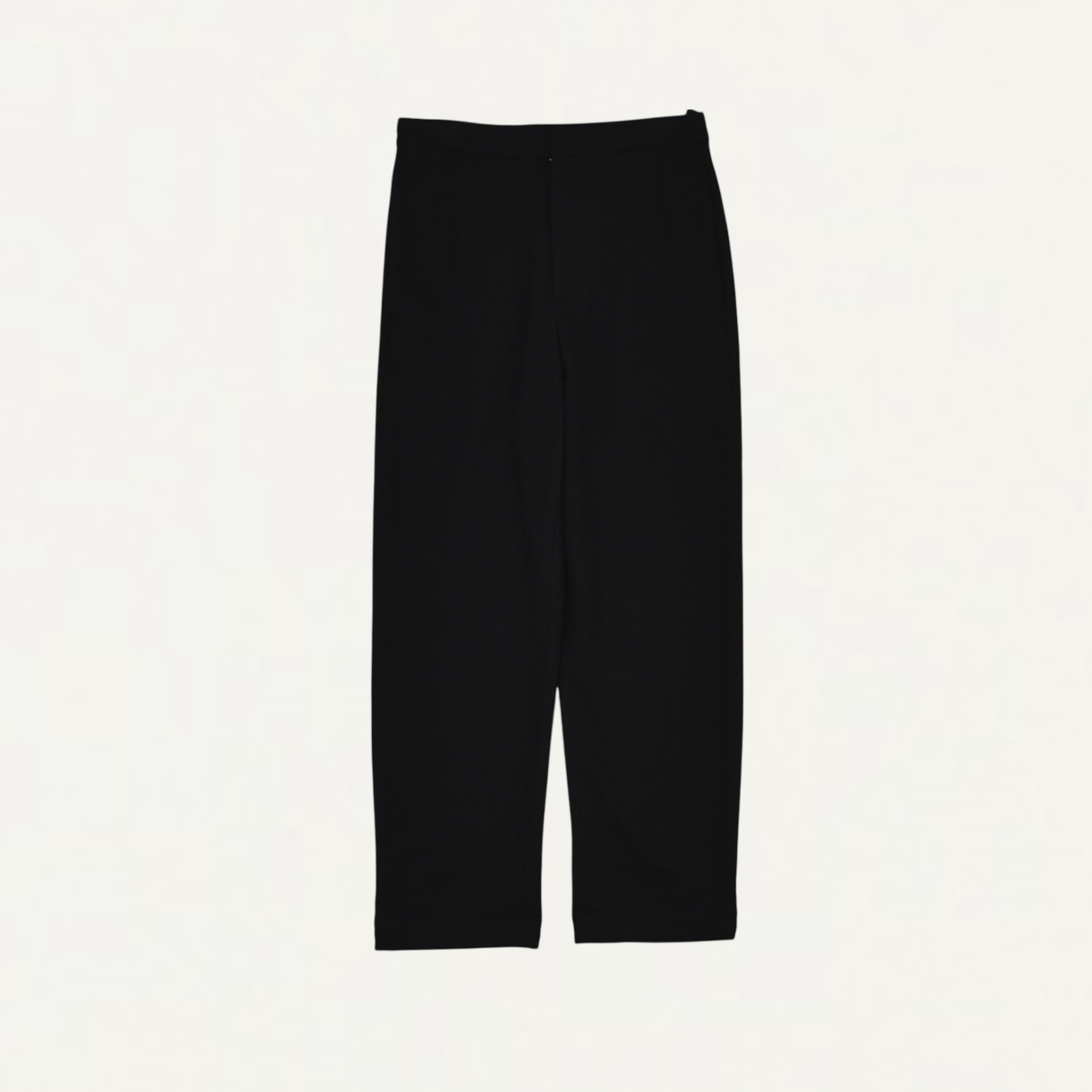 JIL SANDER Wool Flannel Trousers Black[J47KA0288]