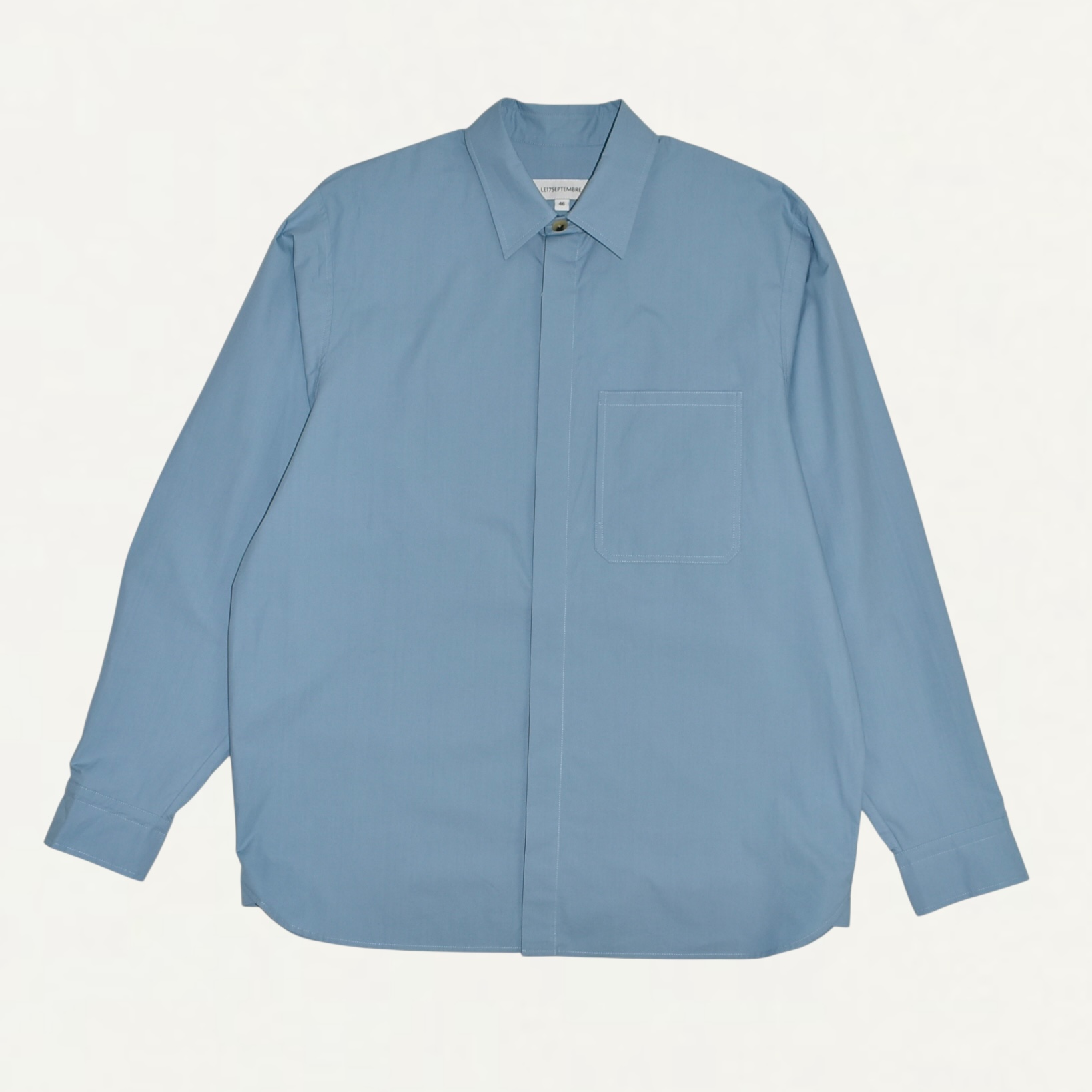 LE17SEPTEMBRE RAGLAN LONG SLEEVE SHIRT BLUE[LH2579SH005EBL]