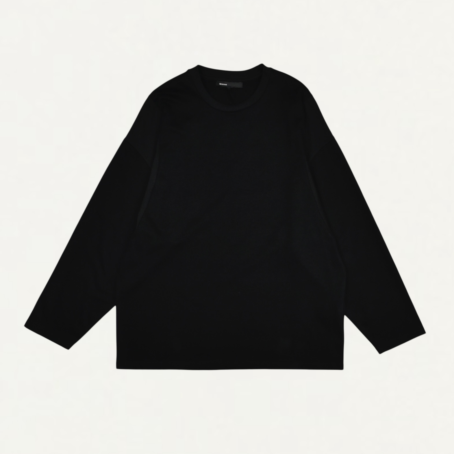 08sircus Organic cotton jersey suede finish long-tee black[S25AW-CS04]