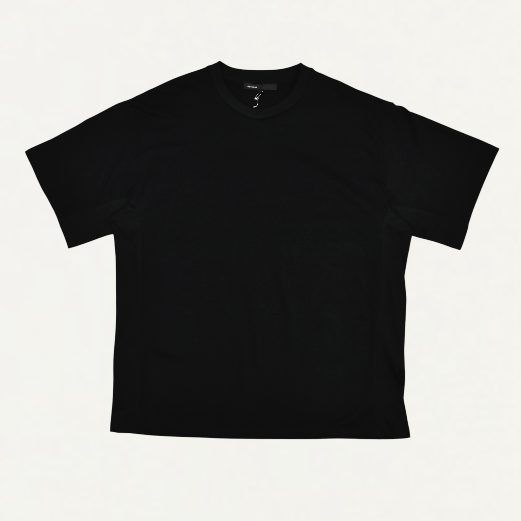 08sircus Organic cotton jersey suede finish tee black[S25AW-CS05]