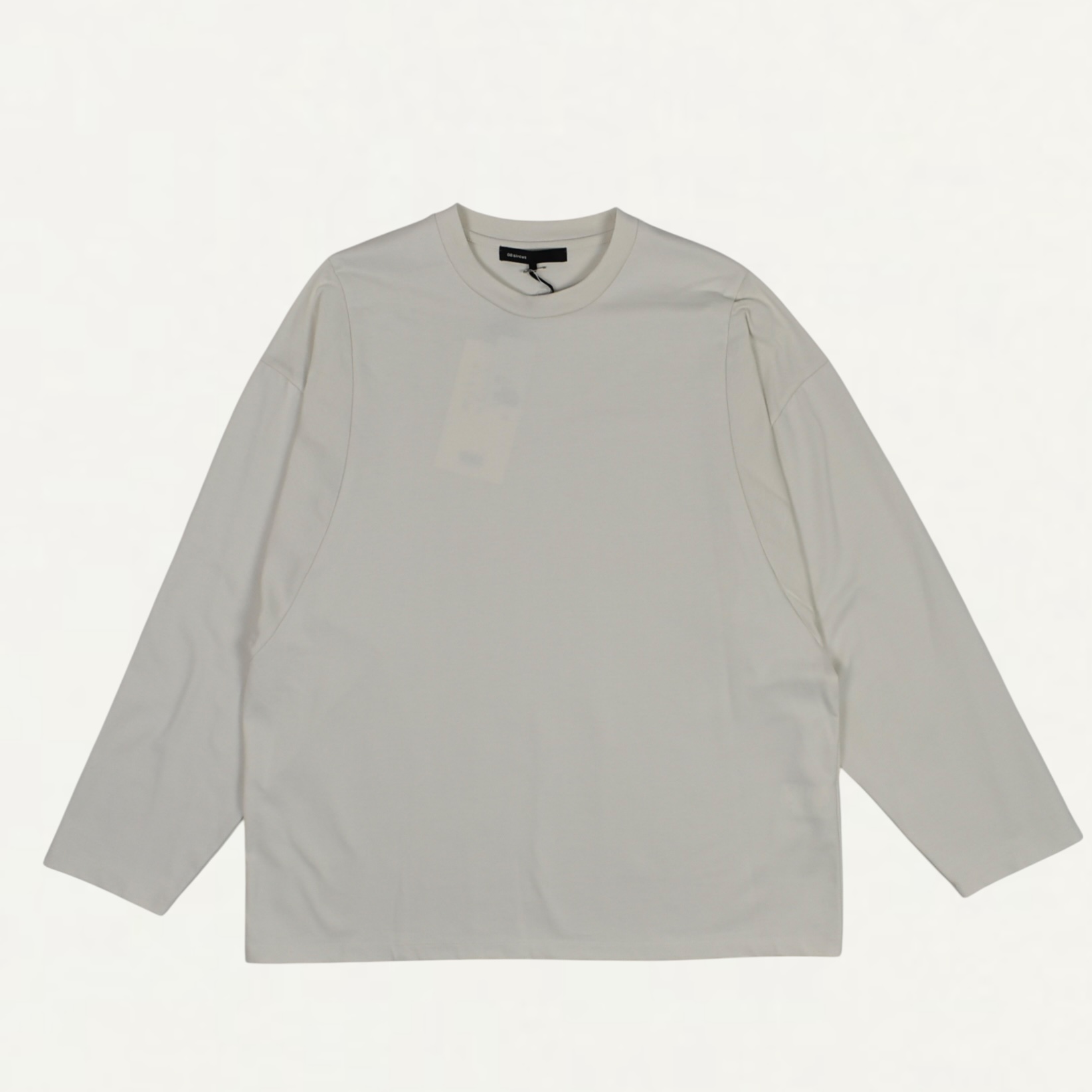 08sircus Organic cotton jersey suede finish long-tee ecru[S25AW-CS04]