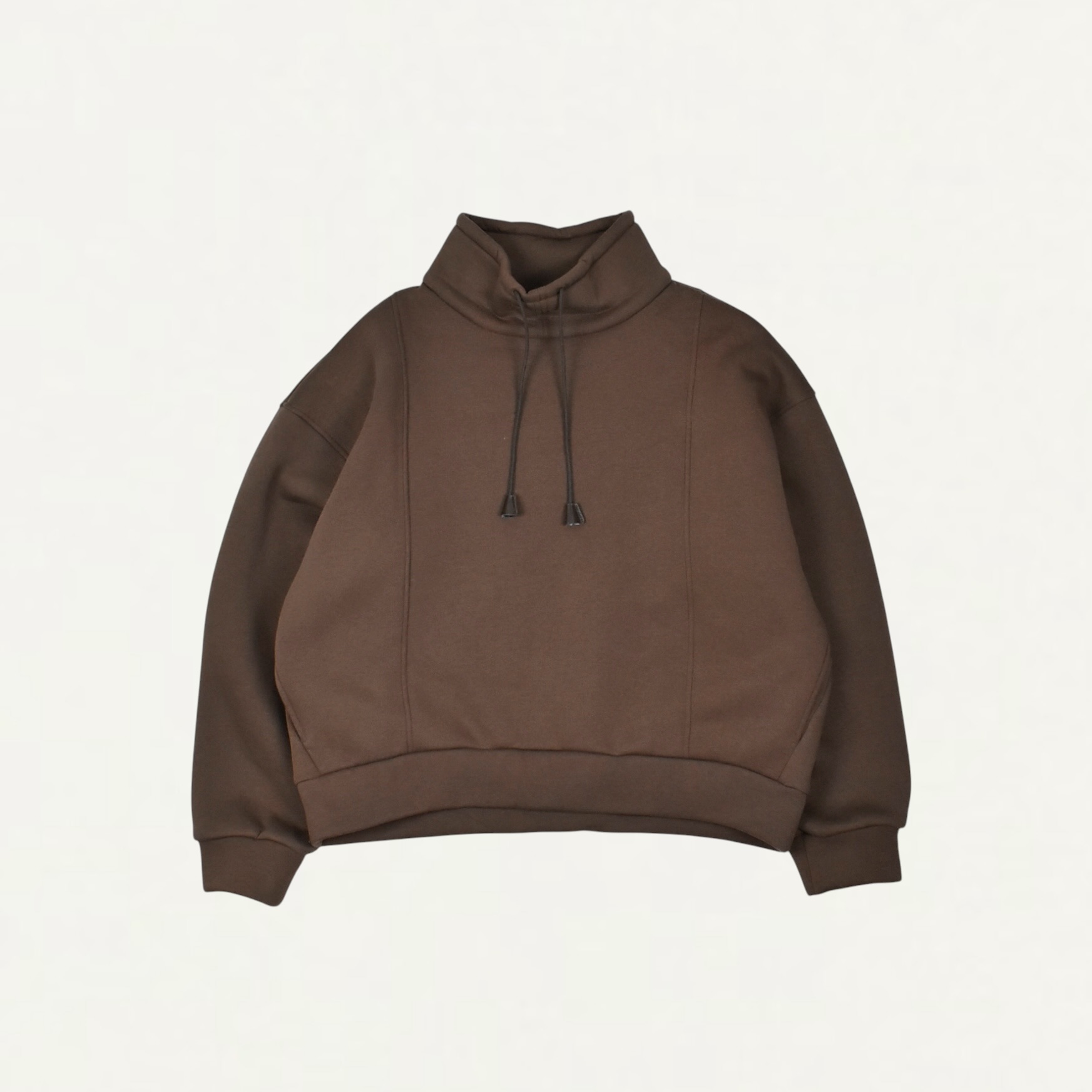 HED MAYNER HIGH NECK SWEATSHIRT BROWN[HMMD72082R HD352]