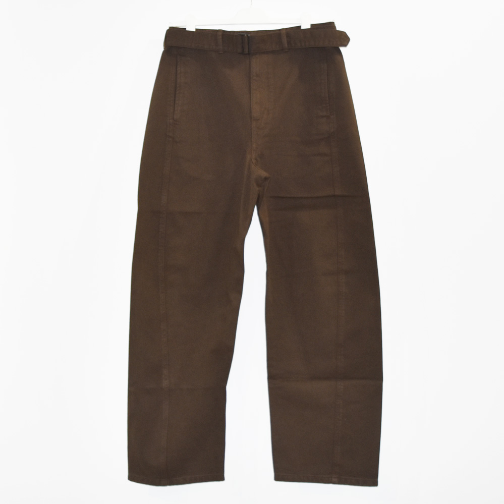 LEMAIRE TWISTED BELTED PANTS ESPRESSO[PA326 LD1001]