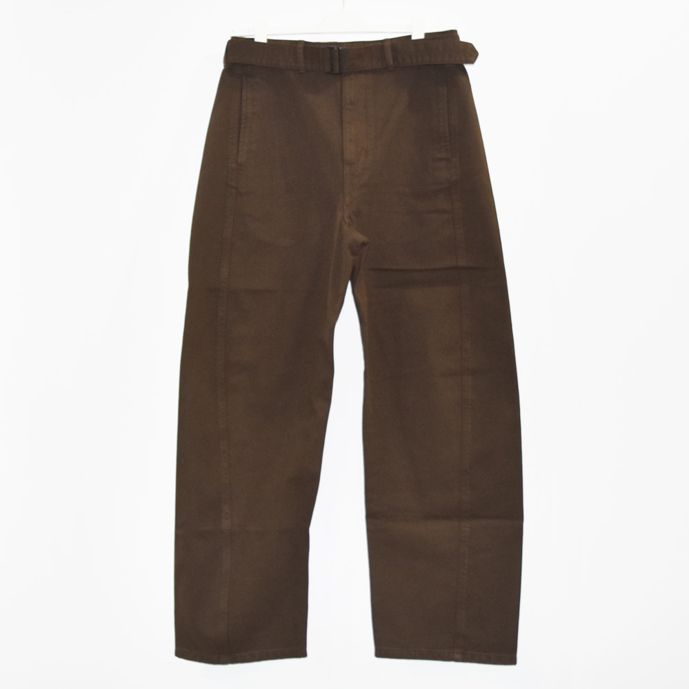 LEMAIRE TWISTED BELTED PANTS ESPRESSO[PA326 LD1001]