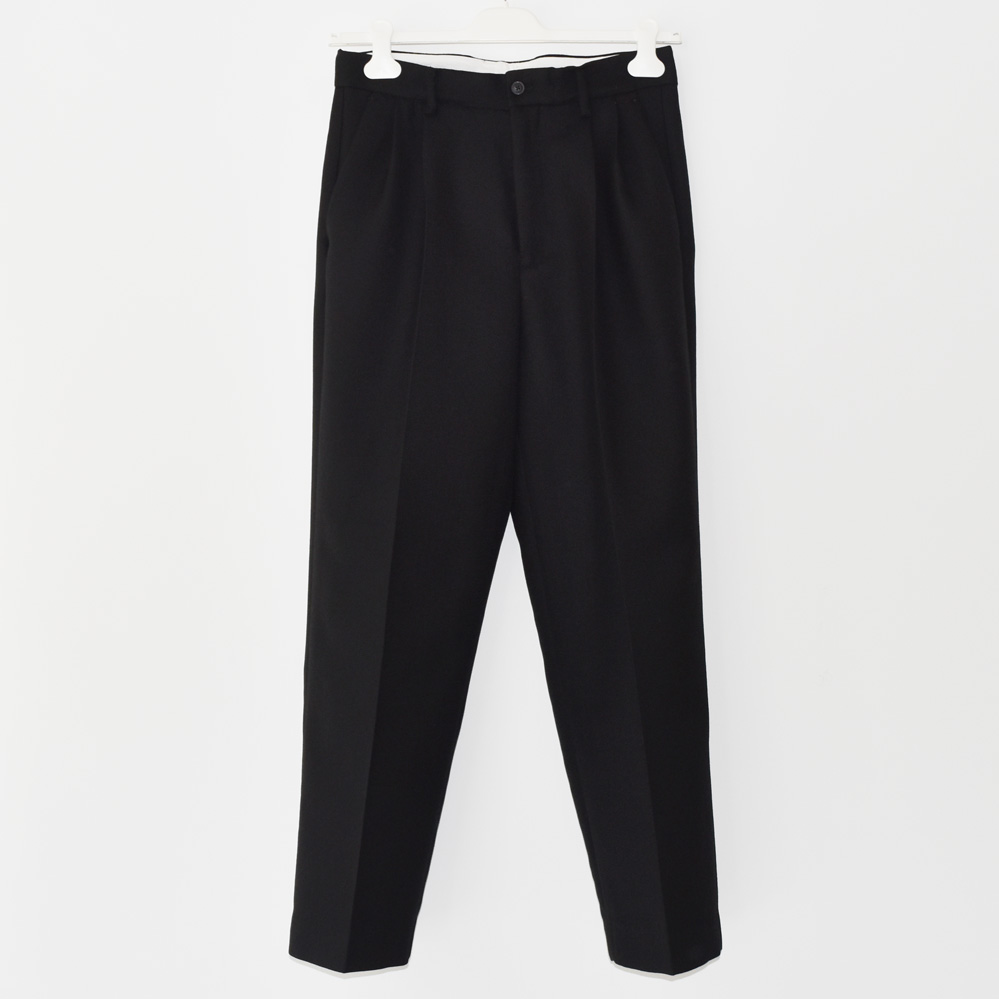 08sircus Twill double face 2tuck pants-04bk