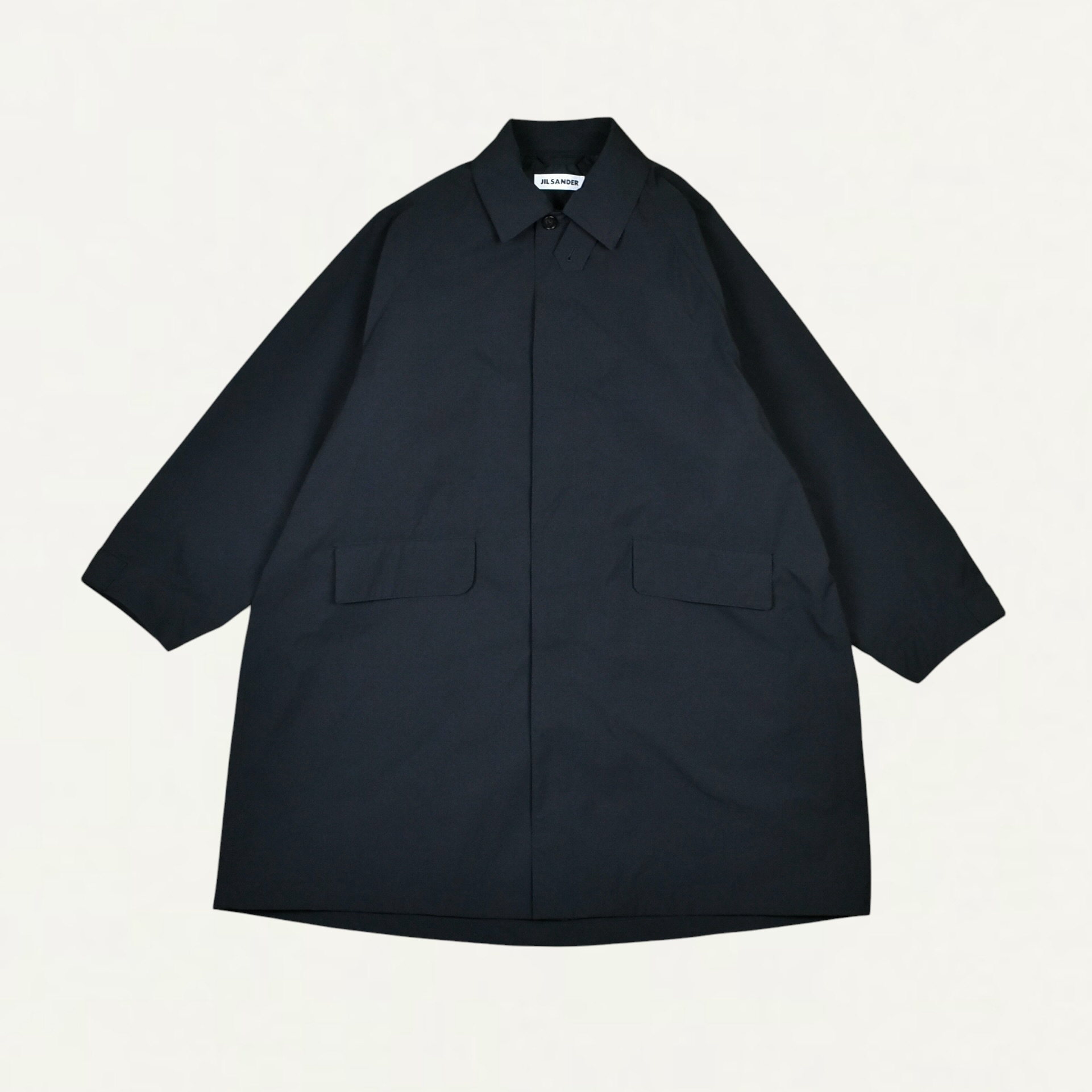 JIL SANDER Oversized Technical Sports Coat Black[J22SW0123]