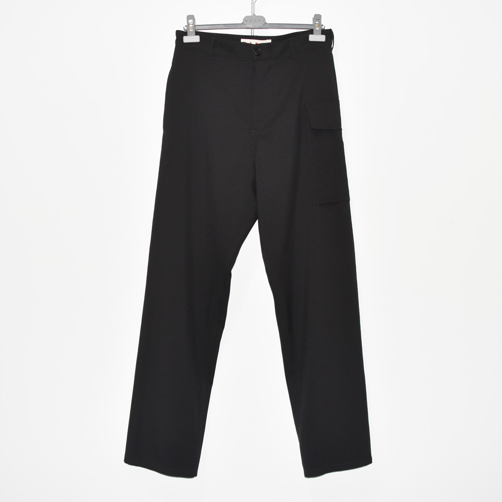 MARNI WOOL CARGO PANTS BLACK