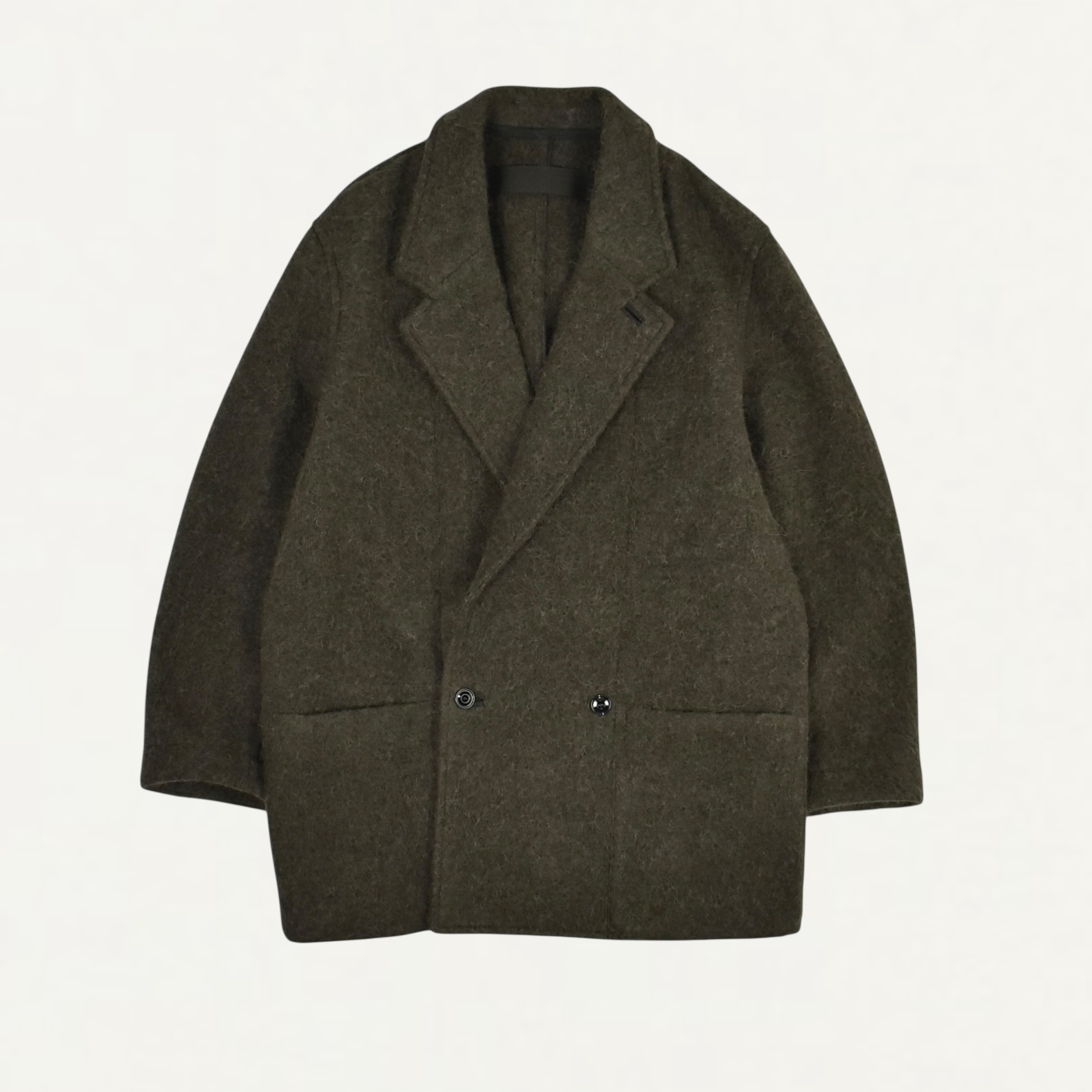 LEMAIRE FELT WOOL JACKET DARK KHAKI[CO1148 LF504]