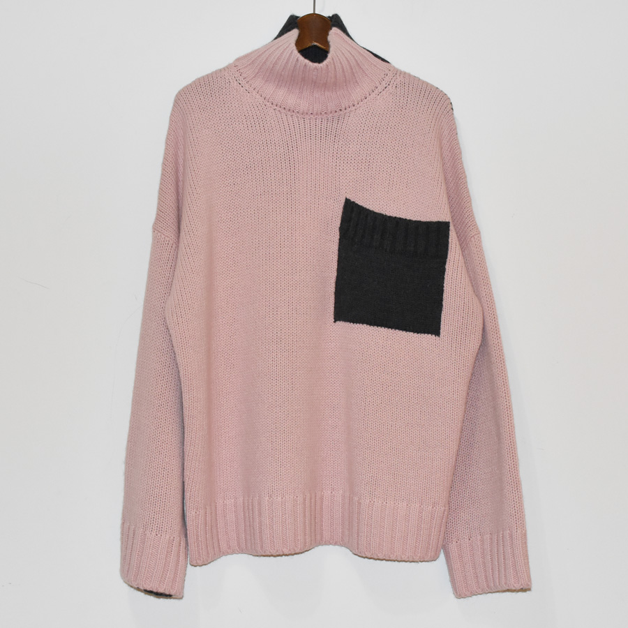 JW ANDERSON CONTRAST PATCH POCKET KNIT[KW1004-360]