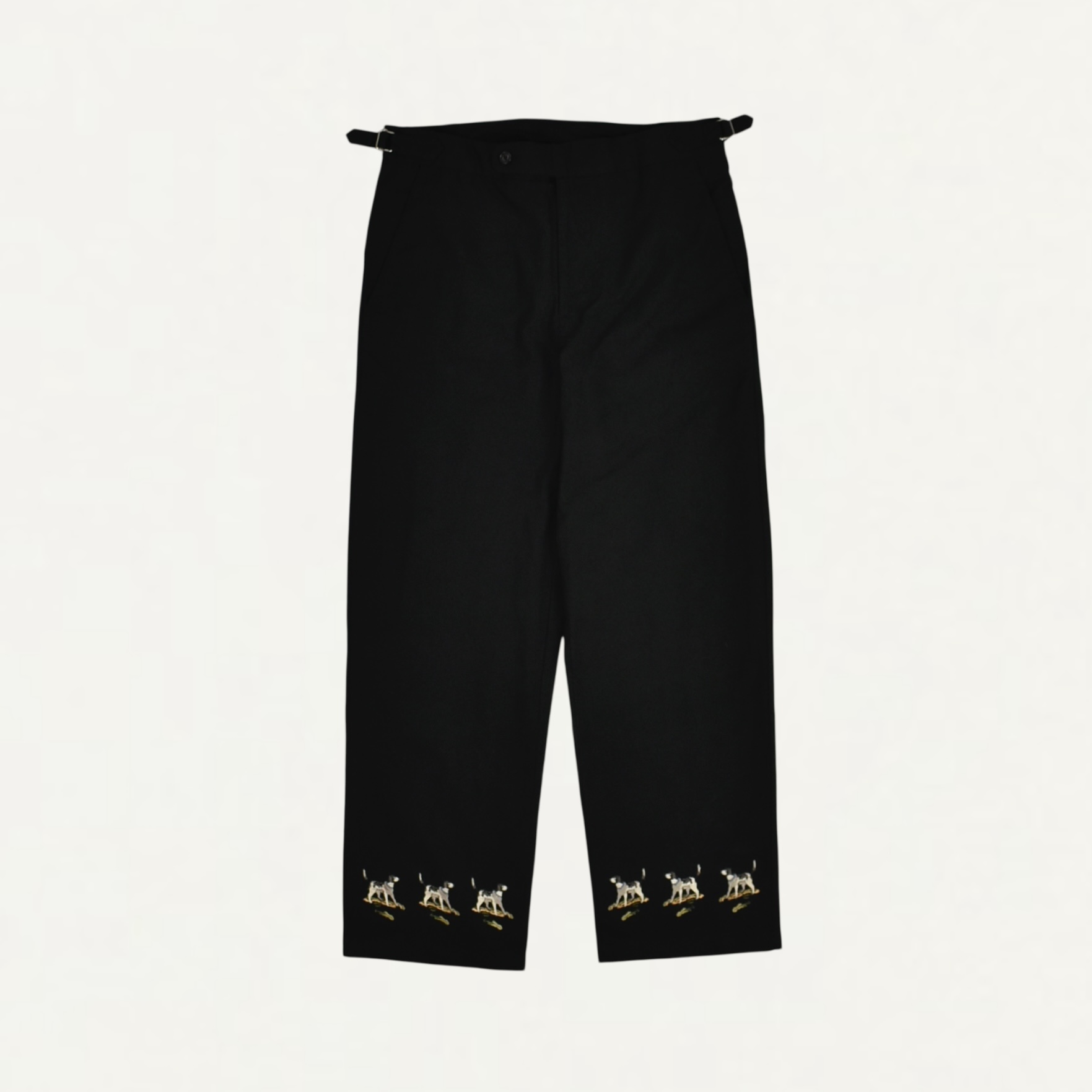BODE Pointer Side-Buckle Trousers Black[MRF25-BT044]