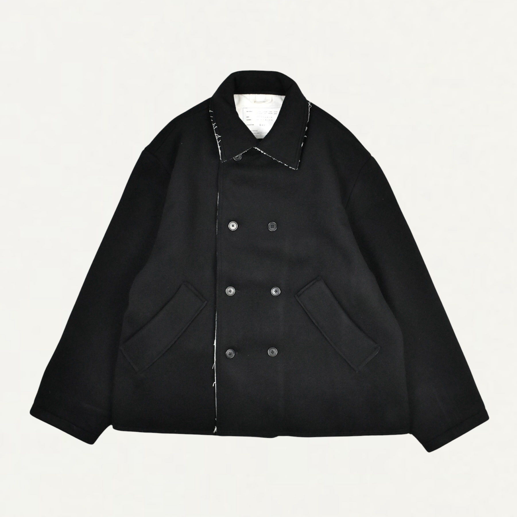 Camiel Fortgens Peacoat Short Wool Felt Black[CF.22.10.06.01]