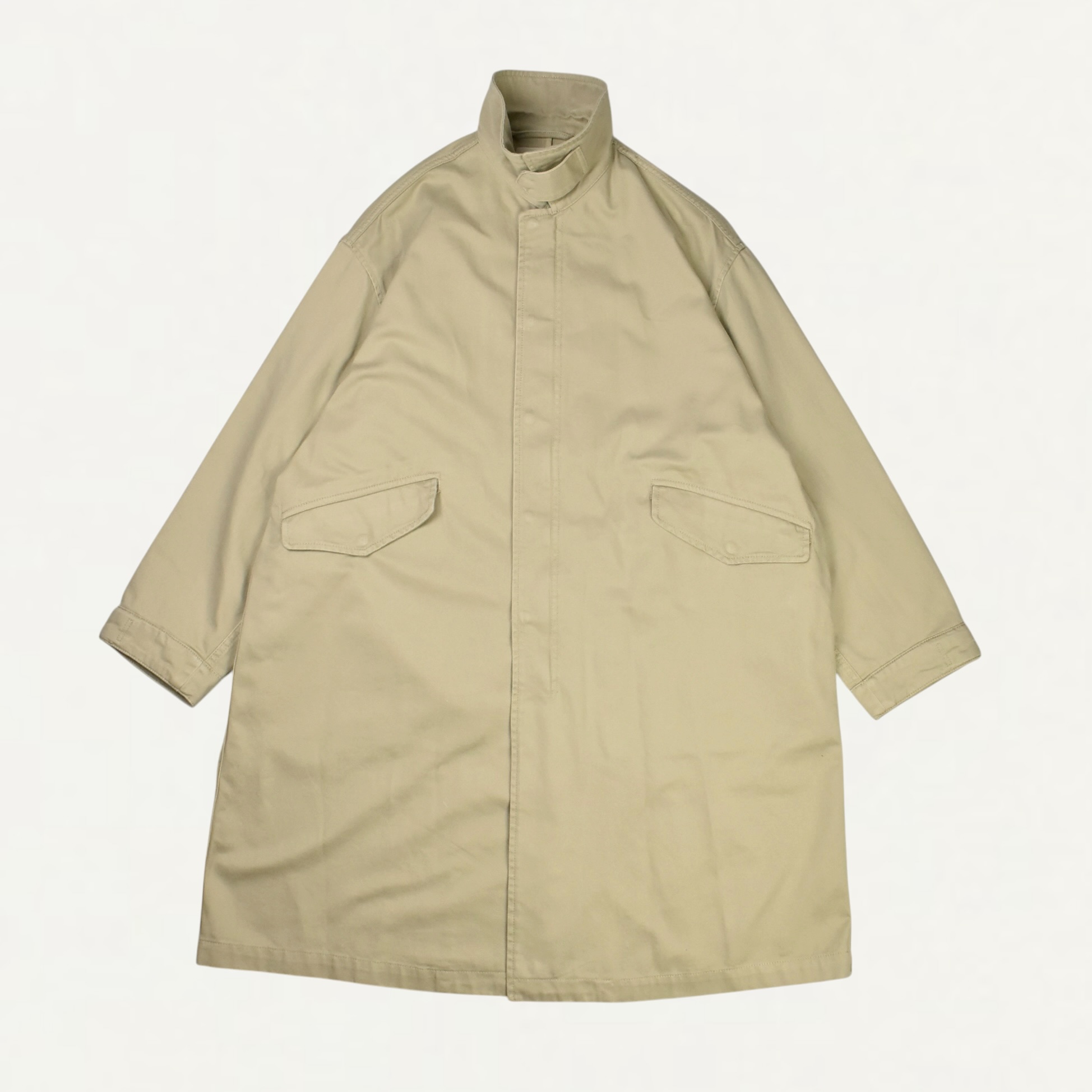 LEMAIRE MILITARY PARKA IN HEAVY COTTON SATIN MASTIC[OW1244 LF1647]