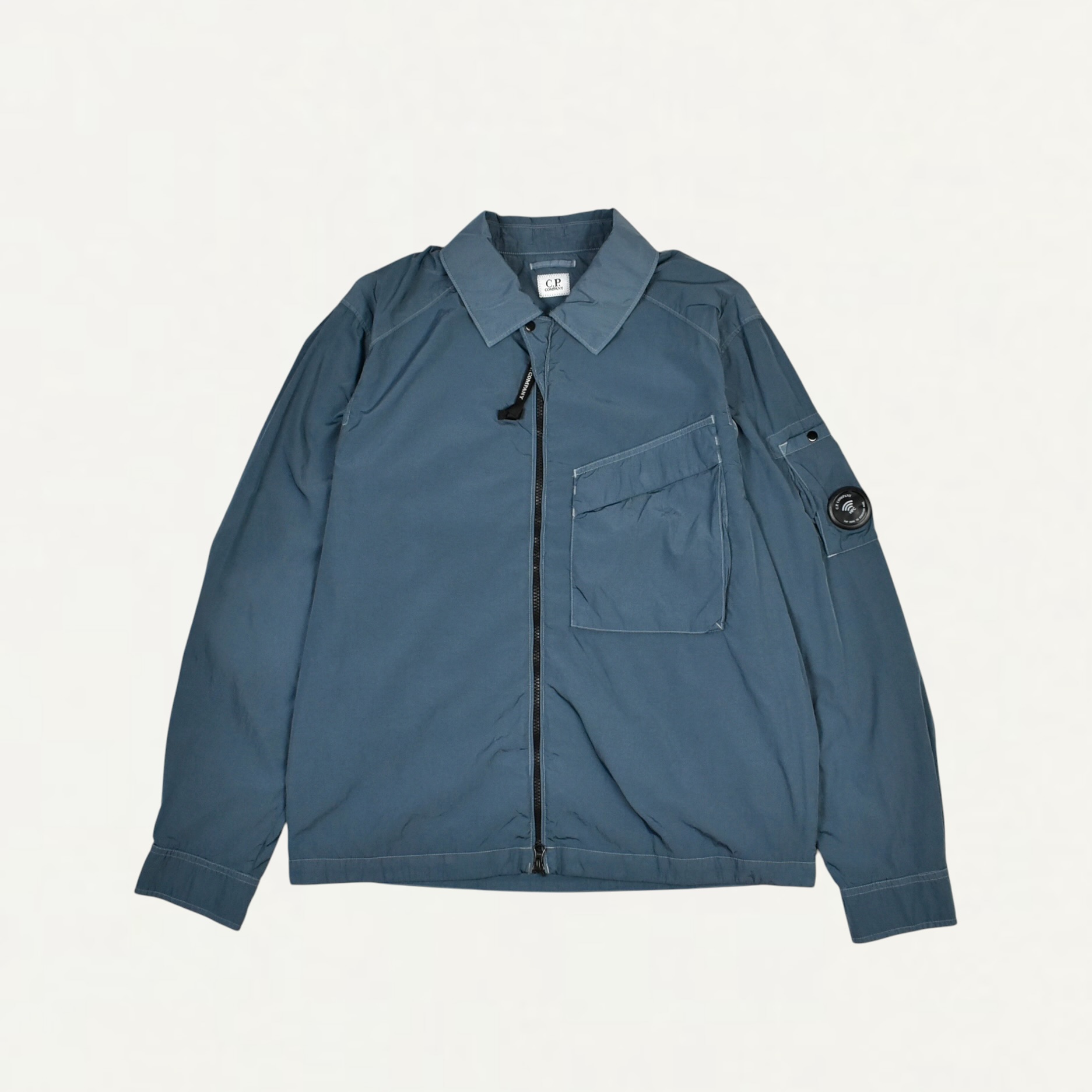C.P. Company CHROME-R ZIPPED OVERSHIRT BLUE[21CMOS120A]
