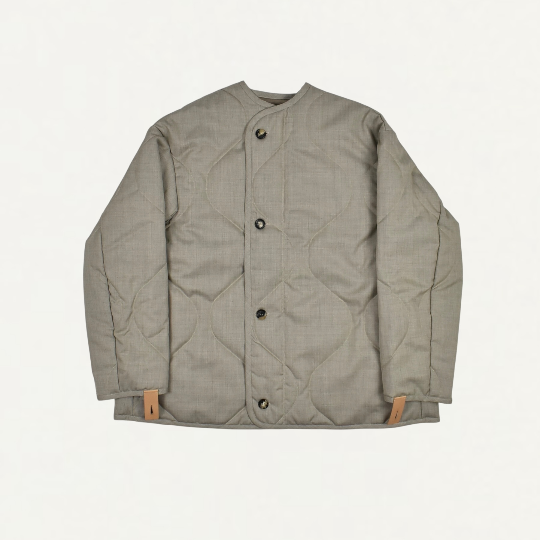 JW ANDERSON QUILTED JACKET CLAY MELANGE[JK0395-PG1821]