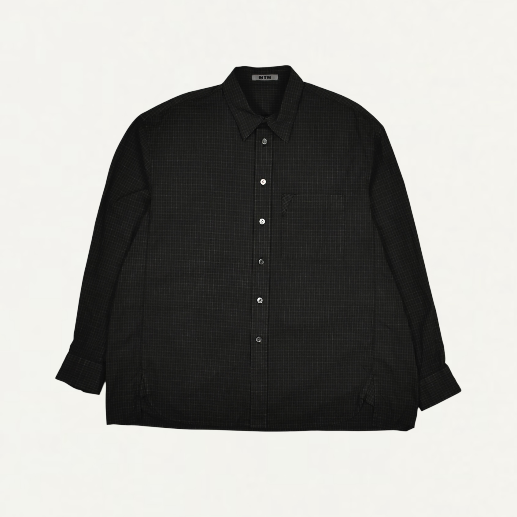 INK DYED BETA SHIRT DARK INK CHECK[N005-033093D]