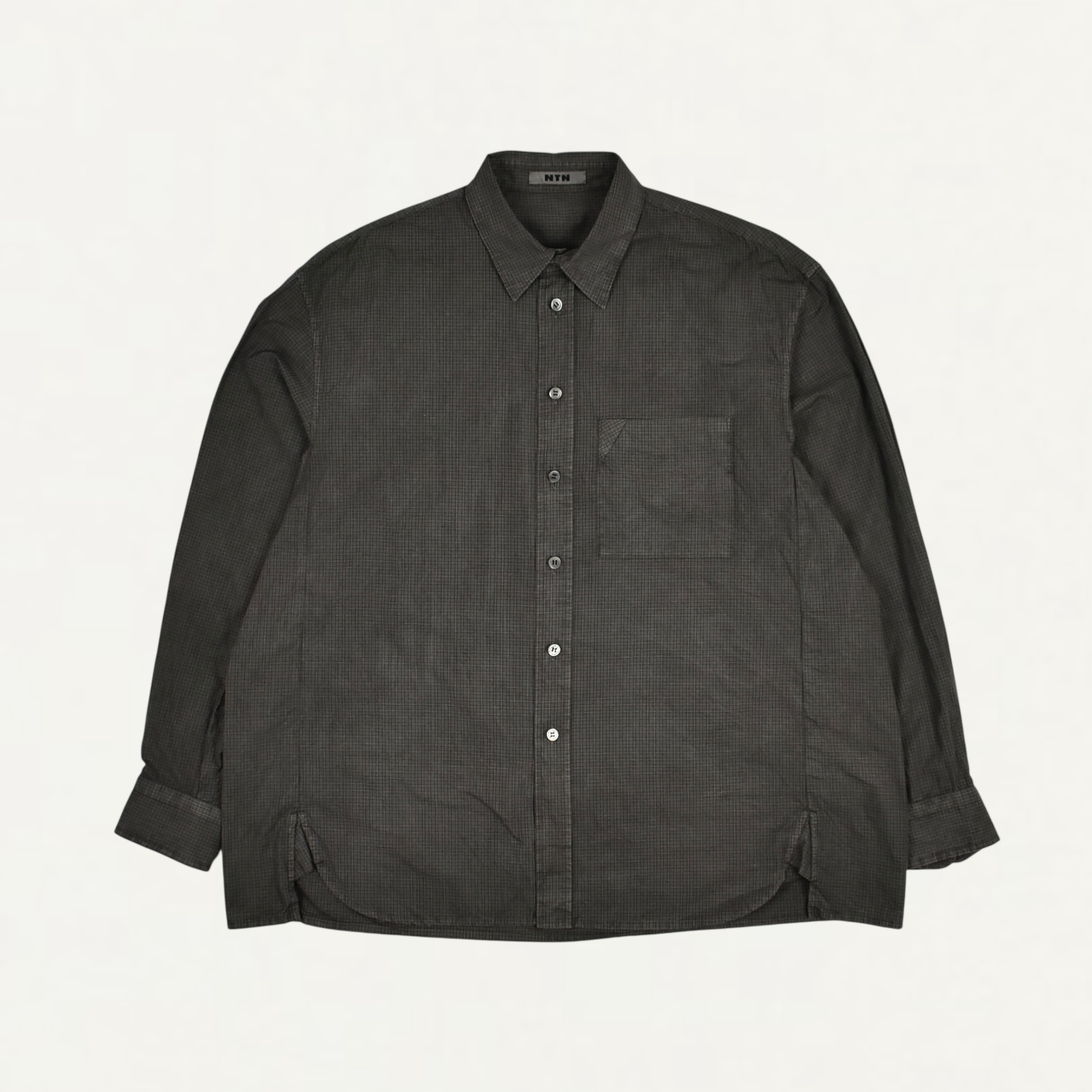 INK DYED BETA SHIRT MEDIUM INK CHECK[N005-033093D]