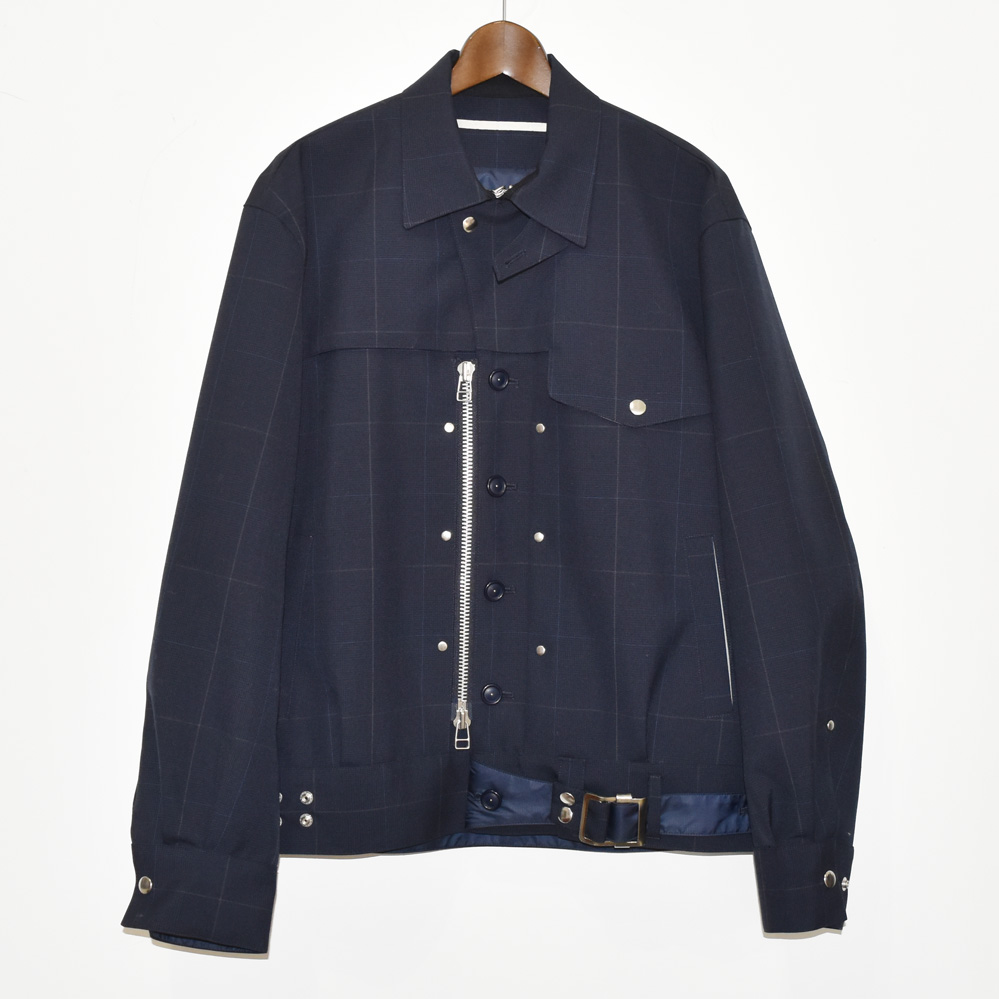 Tamme GLEN CHECK B.D JACKET NAVY