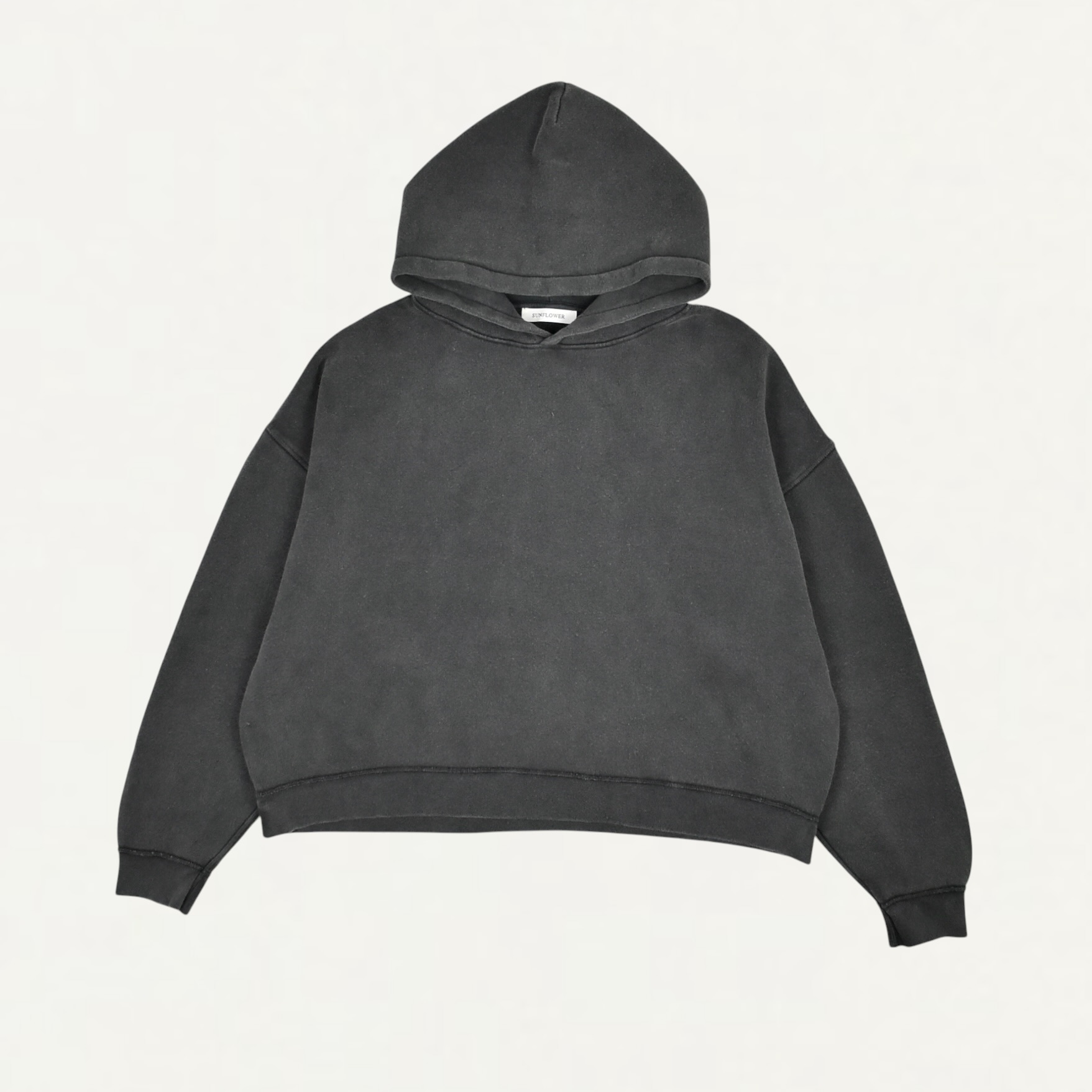 SUNFLOWER Hood Sweat Antracite Washed[2067-1]