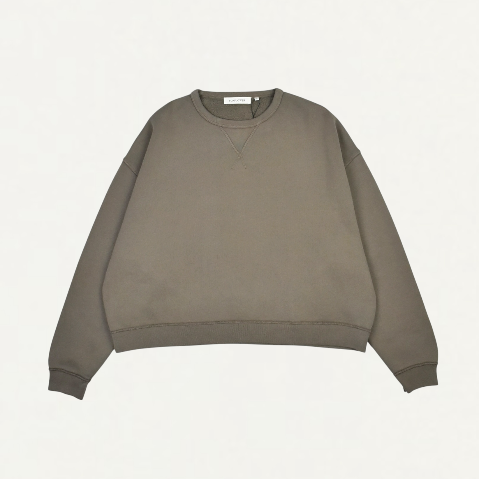 SUNFLOWER Crew Sweat Brown Washed[2067]