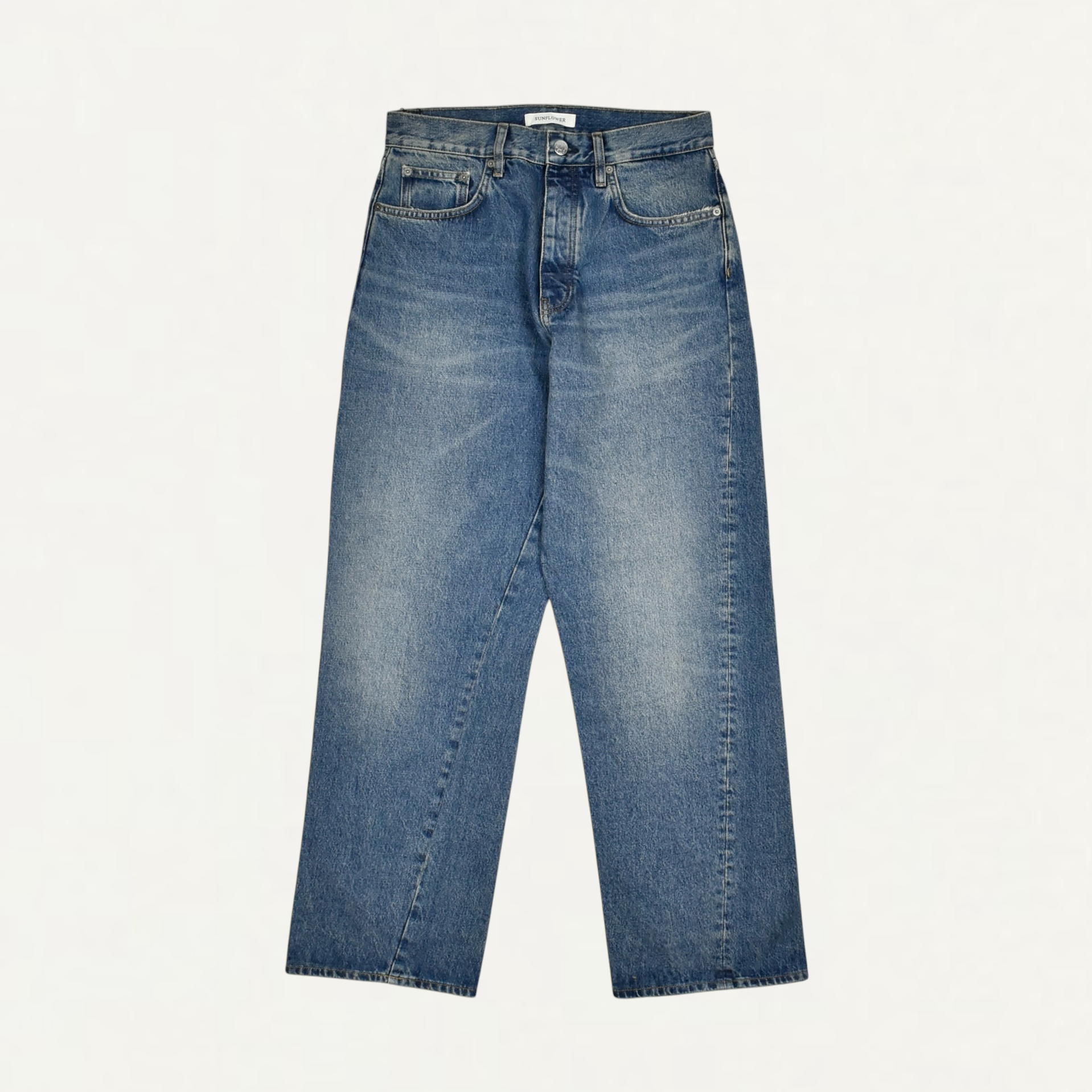 SUNFLOWER Wide Twist Denim Dark Blue Vintage[5174-2]