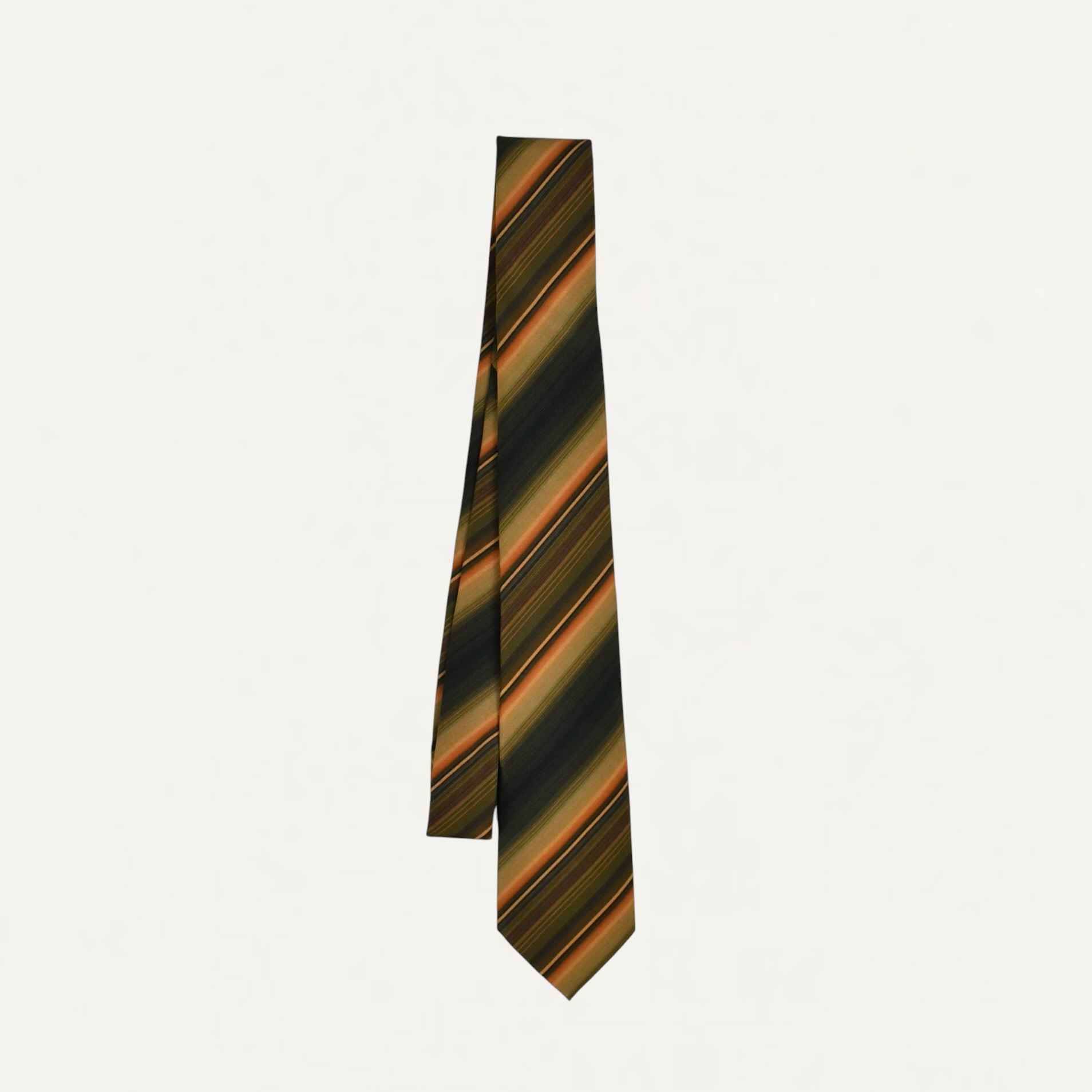 MARNI Orange Degradé Stripe cotton-silk tie[CRZC0014U0]