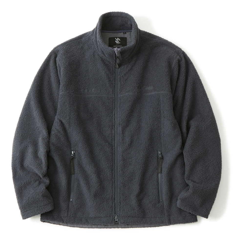 WM x WILD THINGS BOA FLEECE JACKET-Charcoal