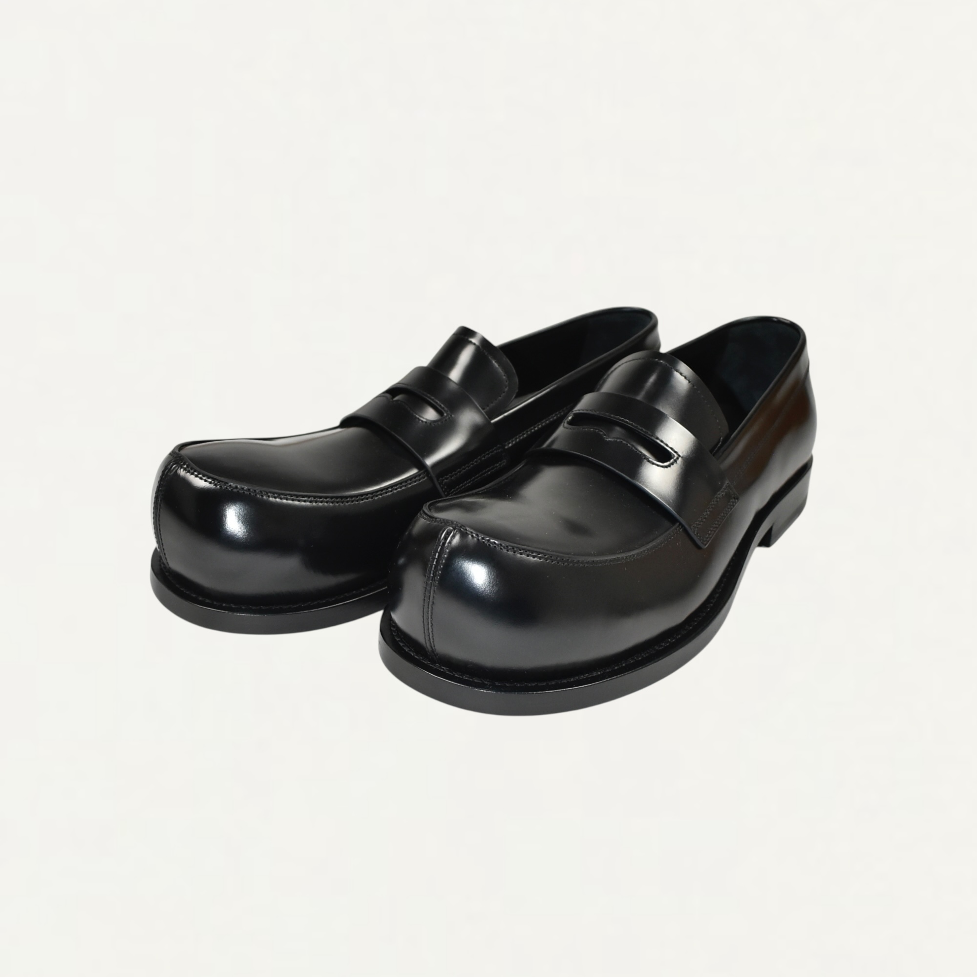 MARNI Black leather New Wave loafer Black[MOMR006502]