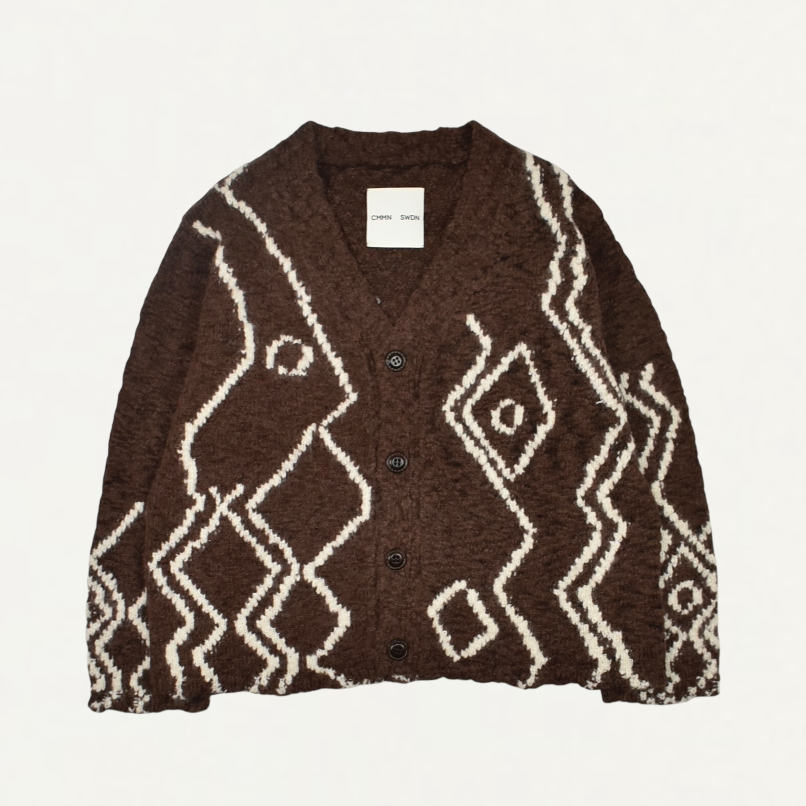 CMMN SWDN Ilya Moroccan Cardigan Brown[M25KN7046]