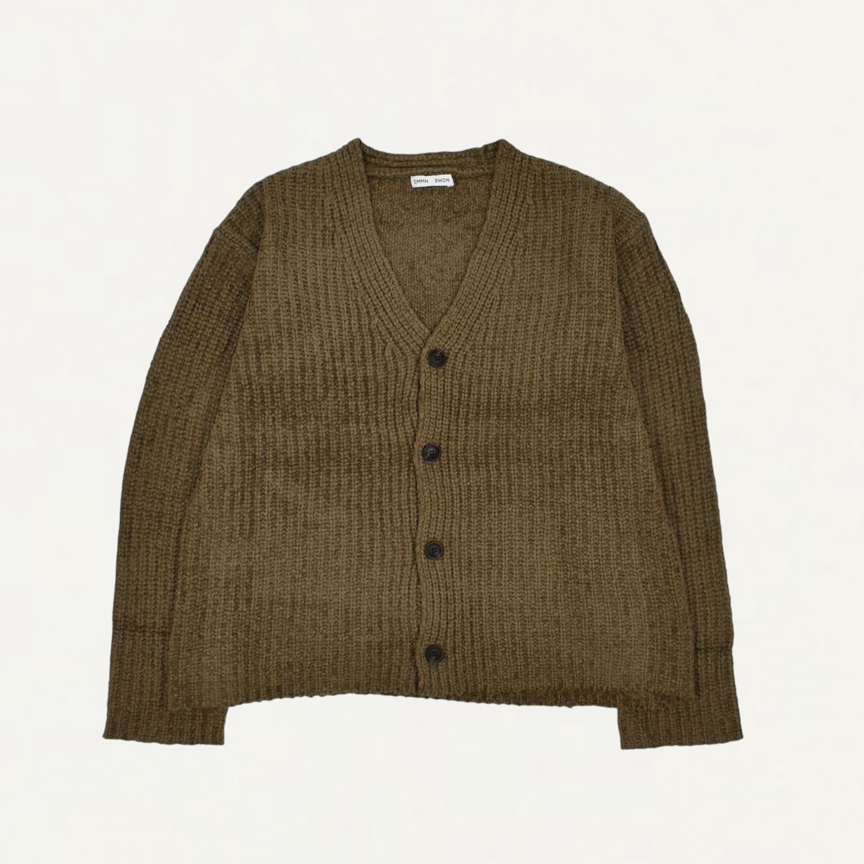 CMMN SWDN Eldar Chenille Cardigan Mole[M25KN7045]